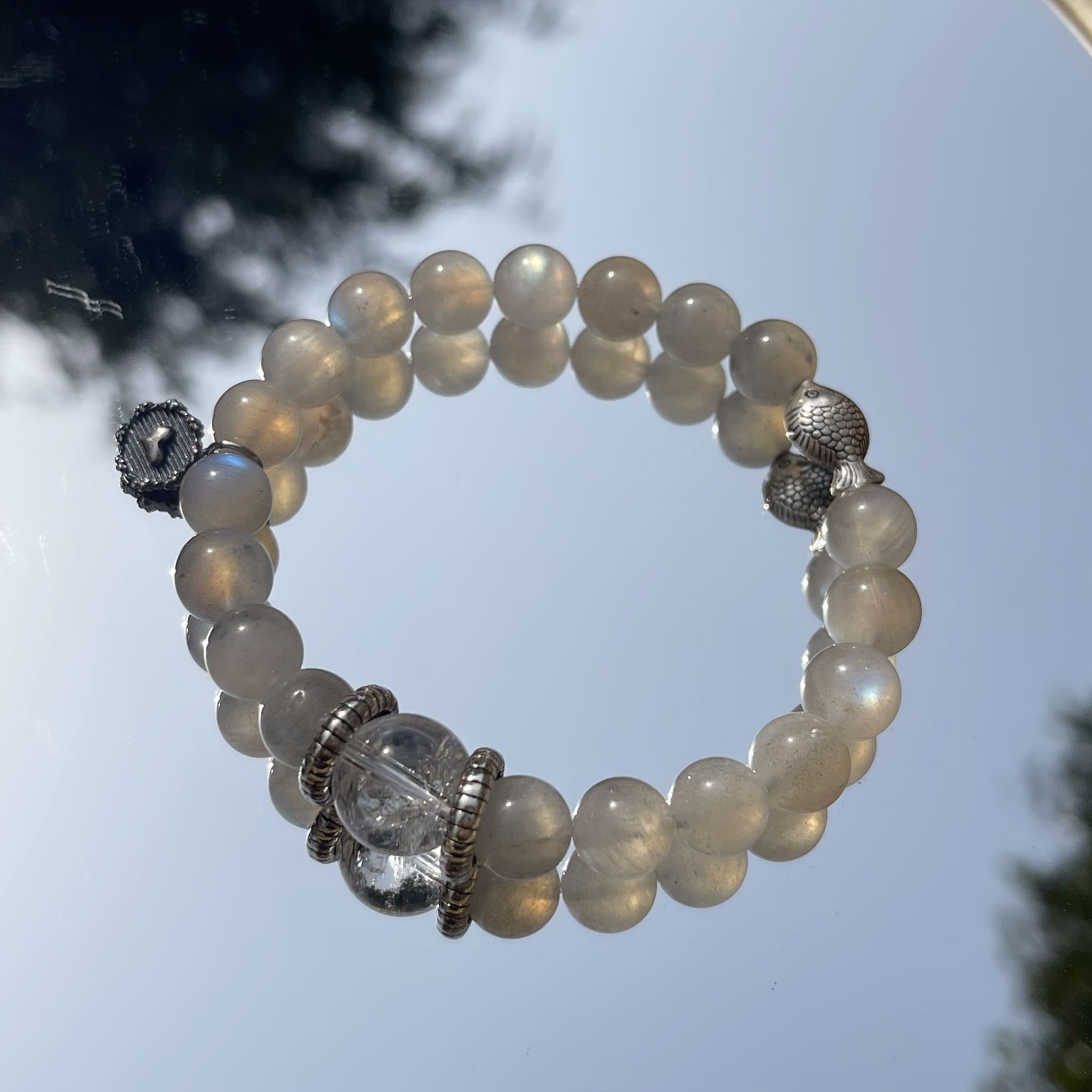Balance & Intuition: Moonbeam Charm Bracelet