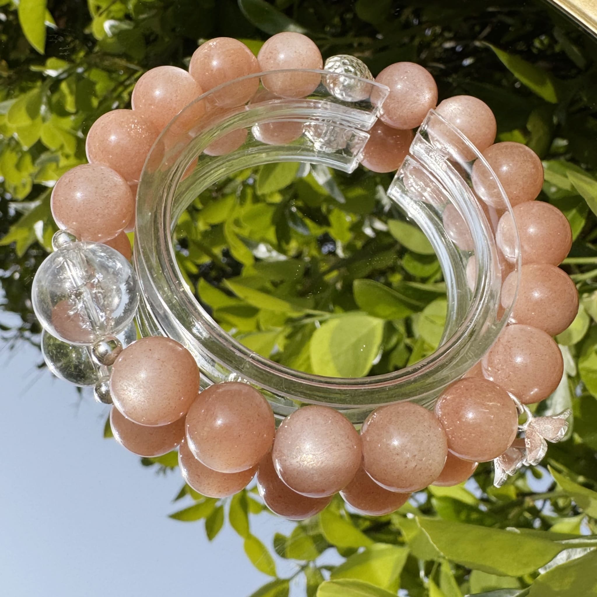 Orange Moonstone Bracelet