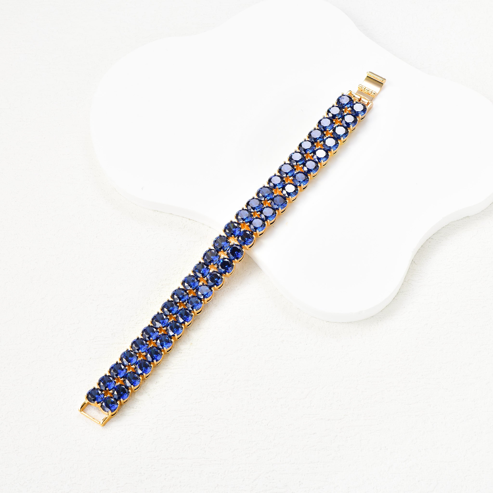 Affordable Blue/Red Zircon Bracelet Hypoallergenic Everyday Elegance-5