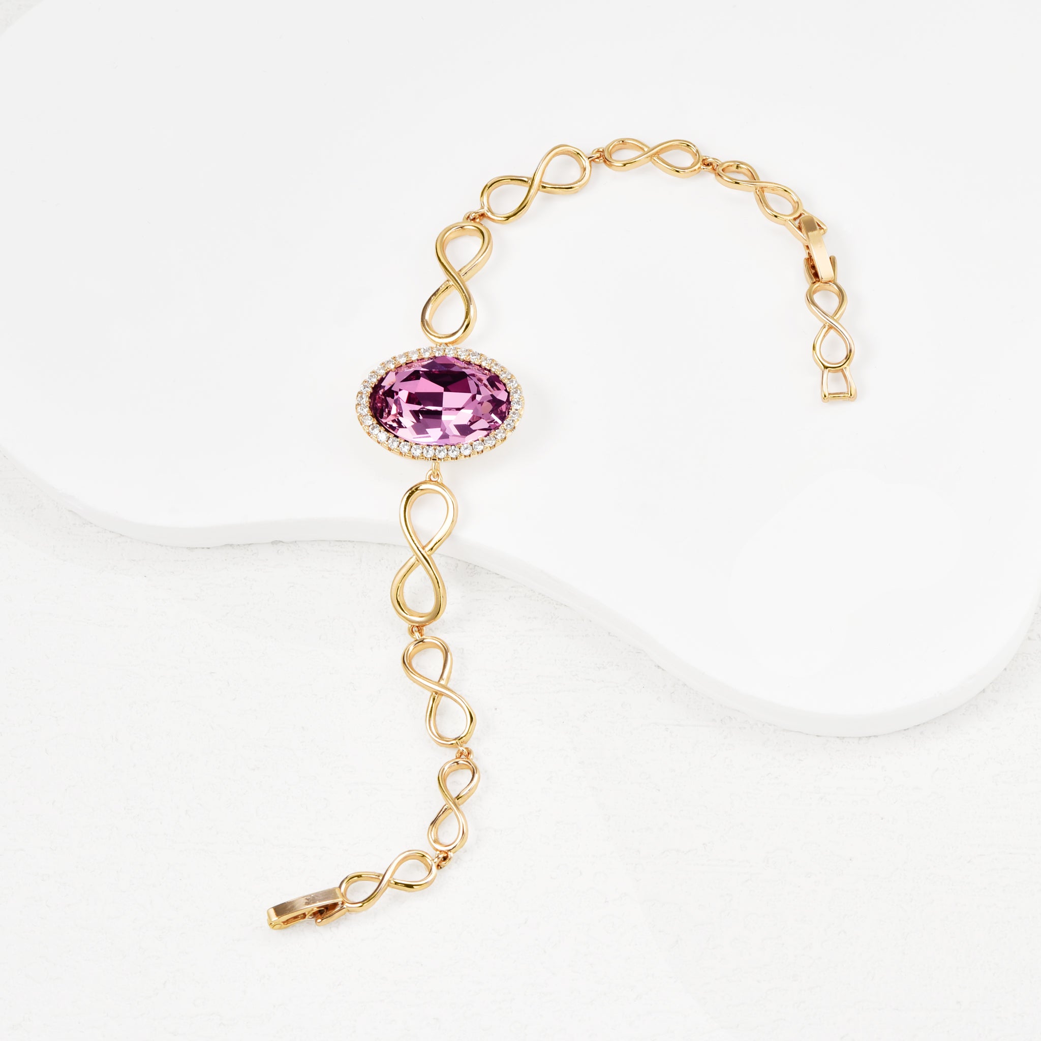 Affordable Gold Austrian Crystal Bracelet For Women Elegant-4