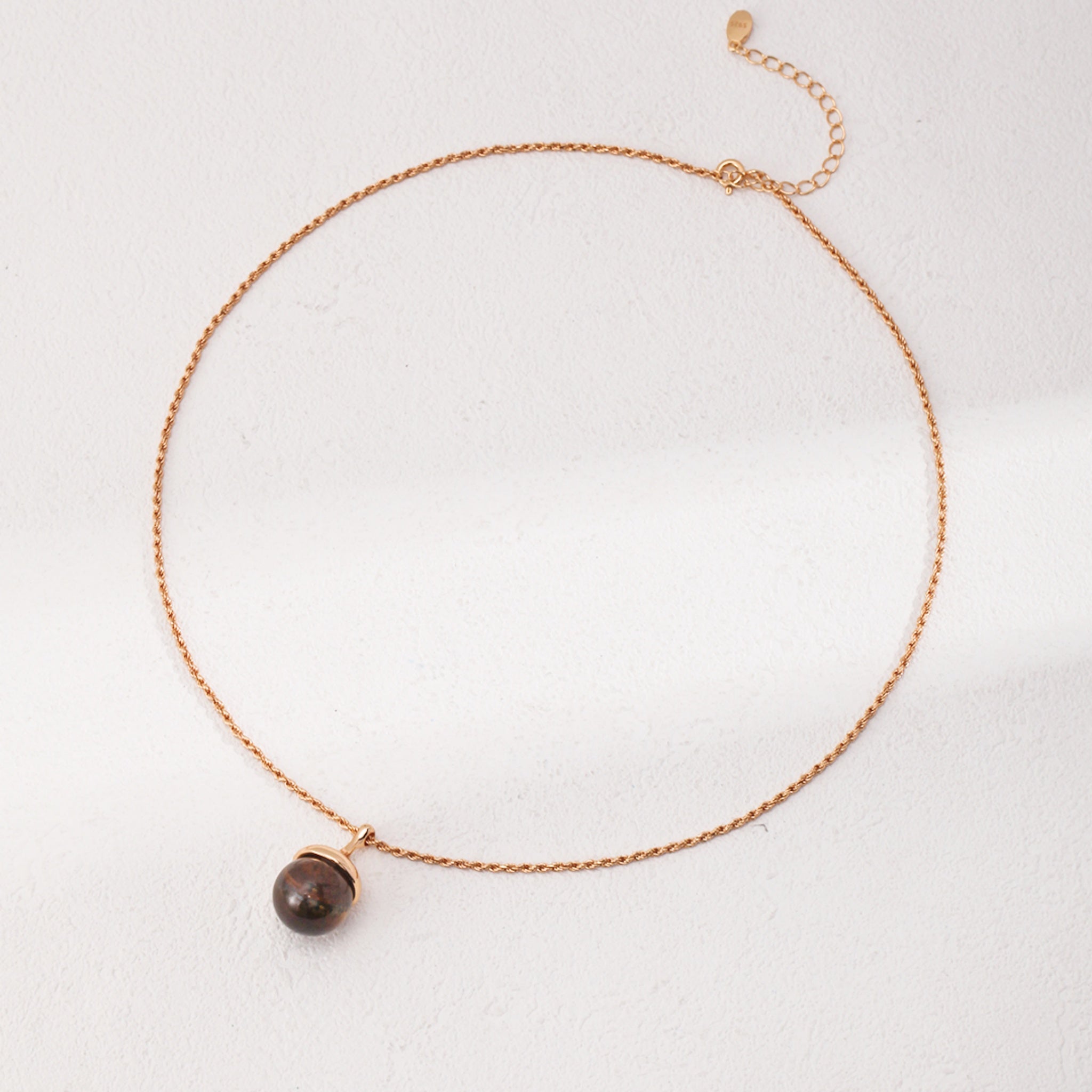 Affordable Minimalist Necklace Shell Pearl or Tiger’s Eye Elegant Daily Wear-4