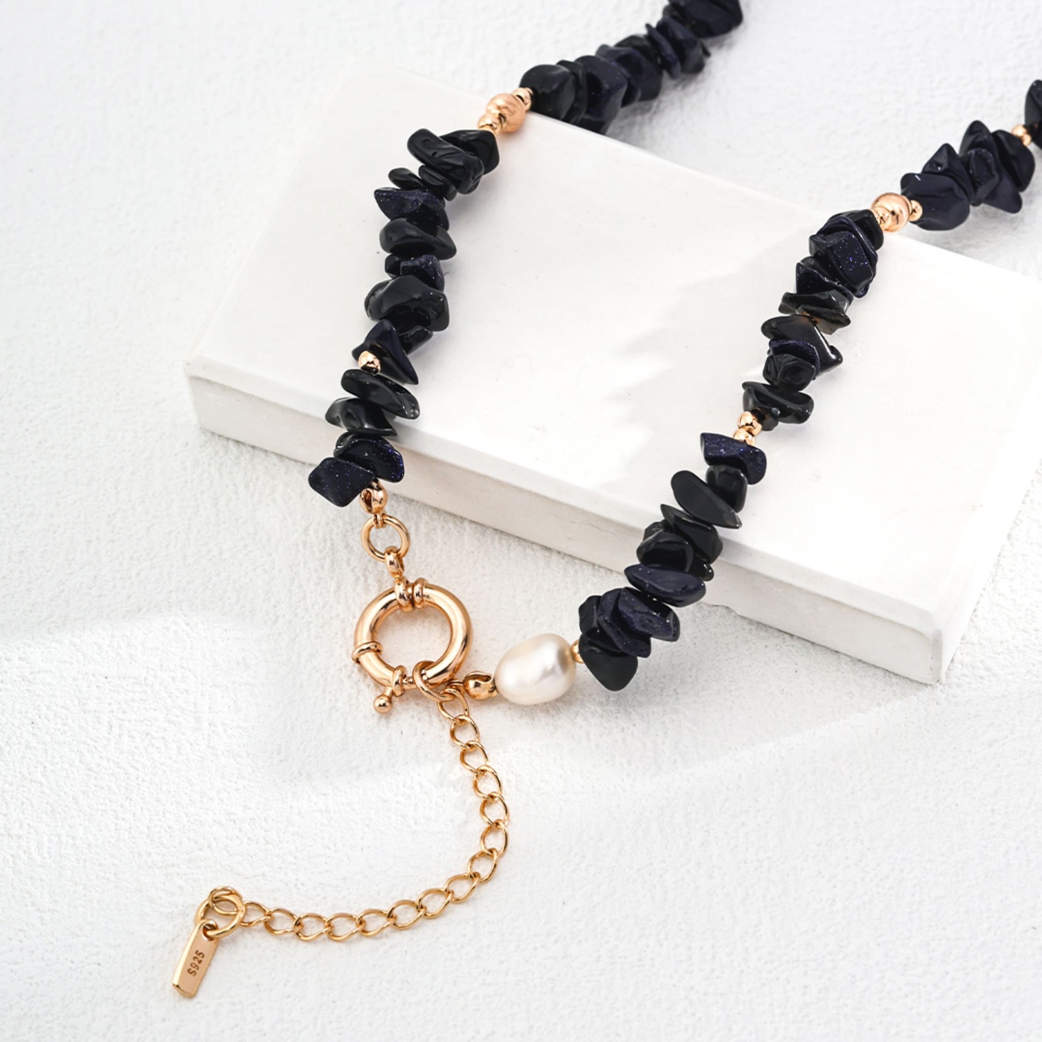 Blue Sandstone Necklace