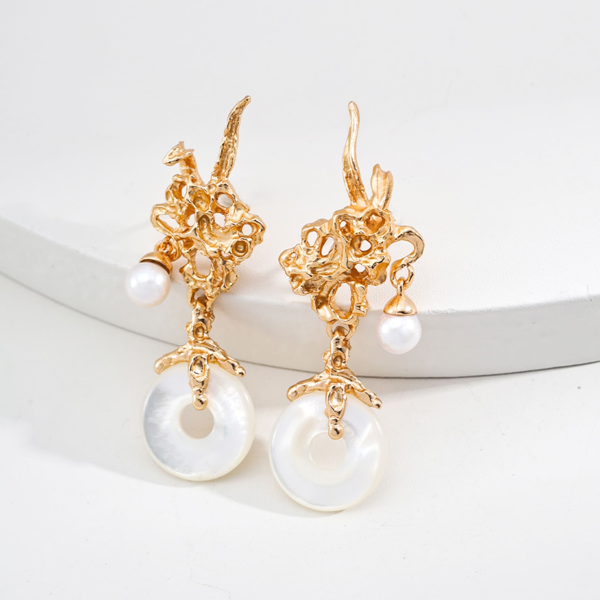 Knotted Luster Earrings