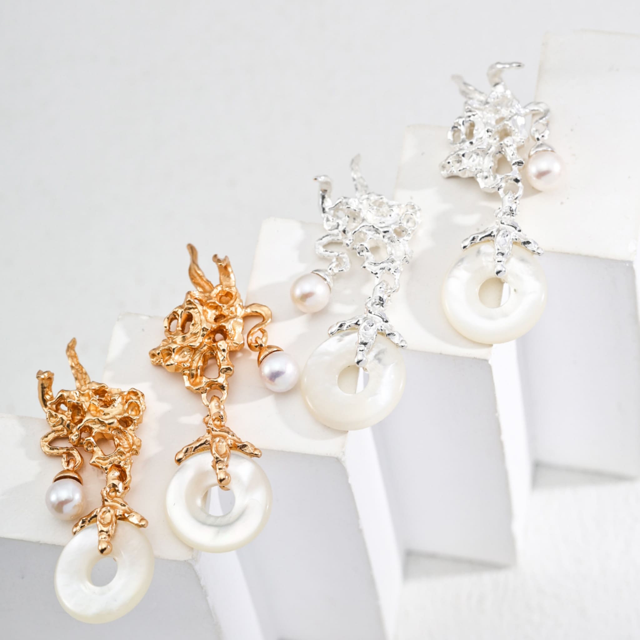 Knotted Luster Earrings