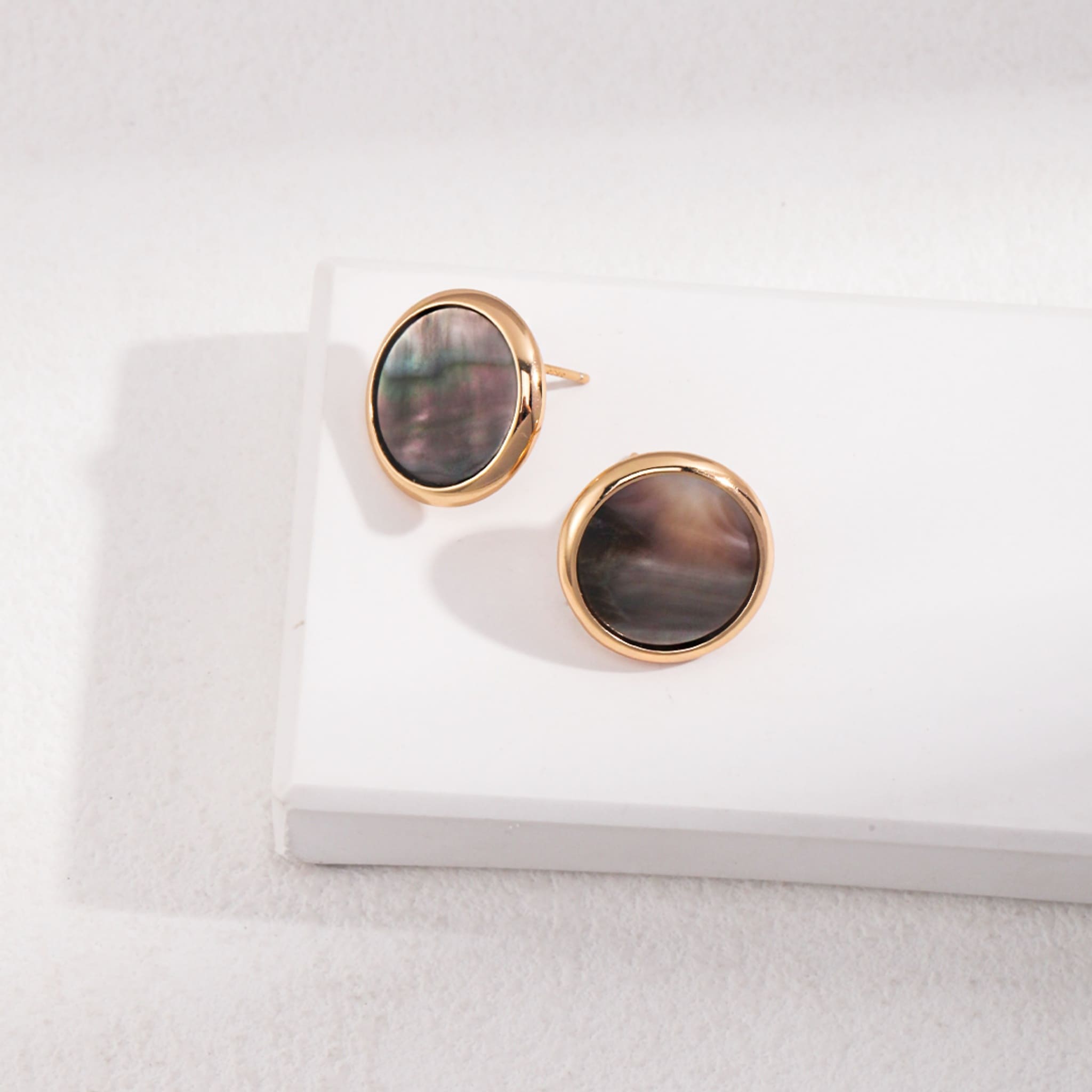 Black Shell Studs