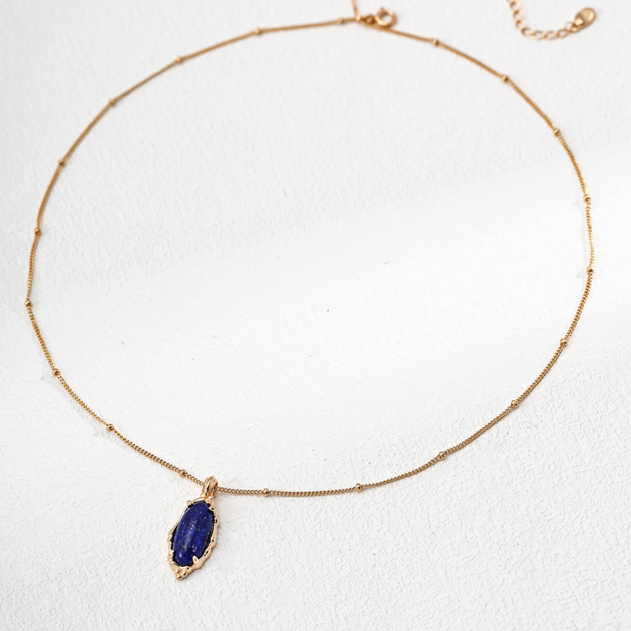 Handcrafted Women's Jewelry Lapis Lazuli Sterling Silver Necklace Party & Work Friendly-1