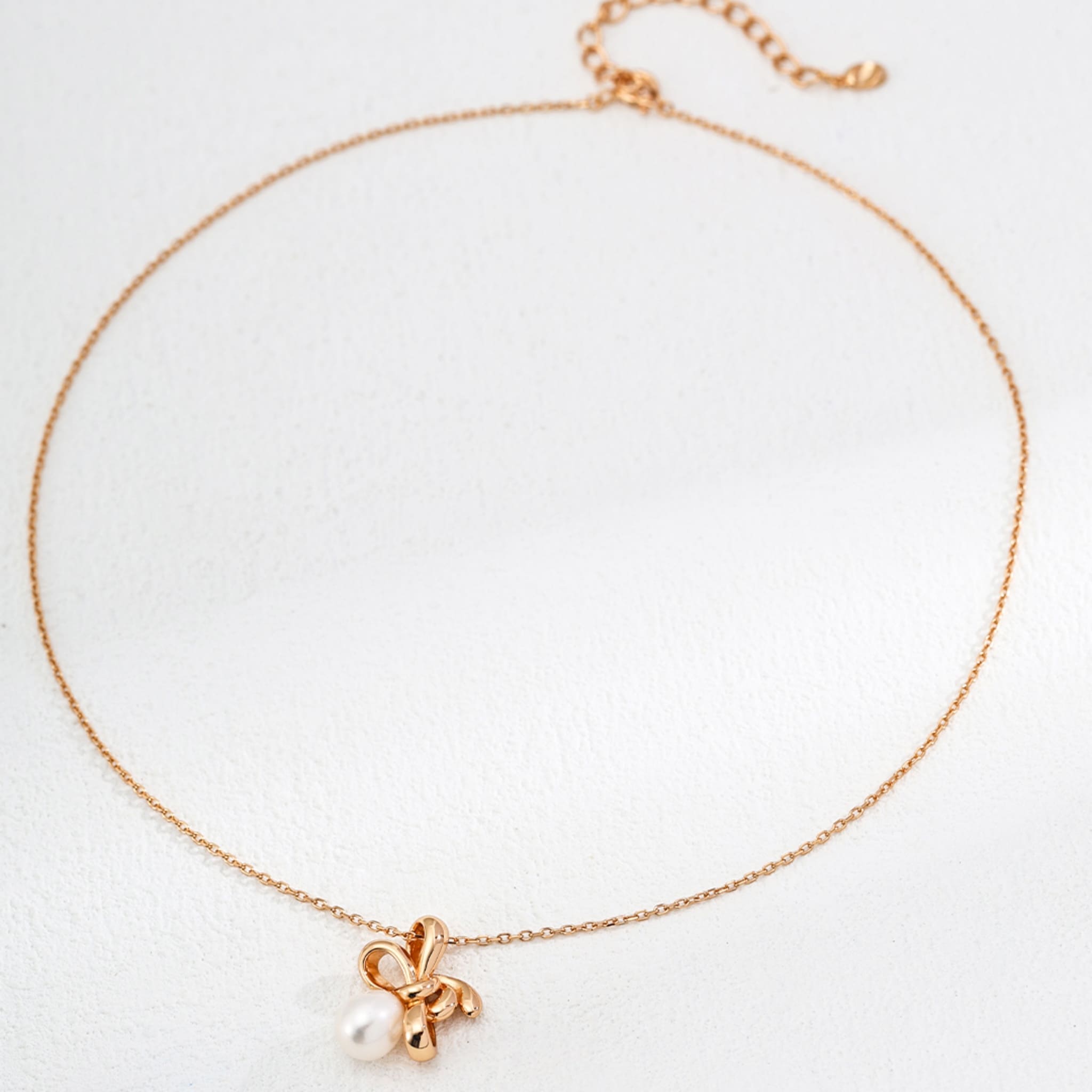 Knot Design Natural Pearl Necklace Eternal Love Elegant Jewelry Gift-3