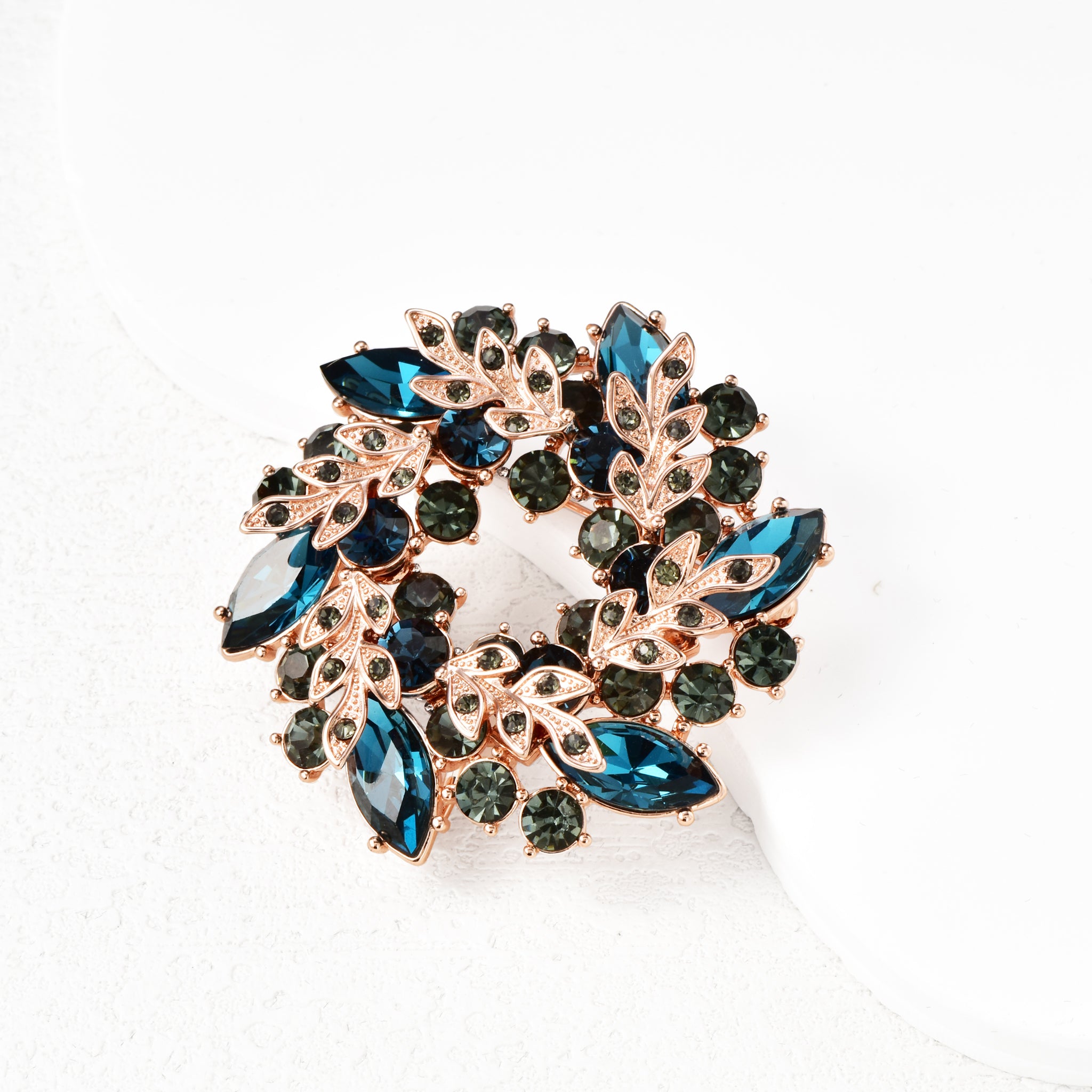 Luxury Austrian Crystal Brooch Elegant Women Jewelry Gift-4