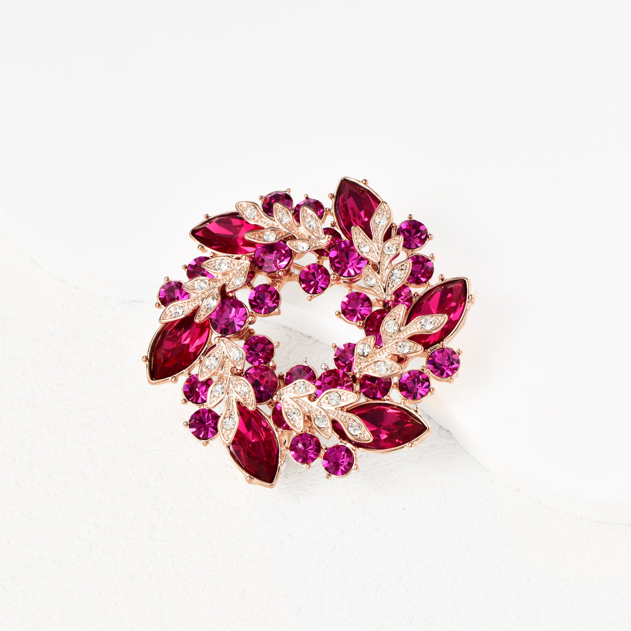 Luxury Austrian Crystal Brooch Elegant Women Jewelry Gift-5