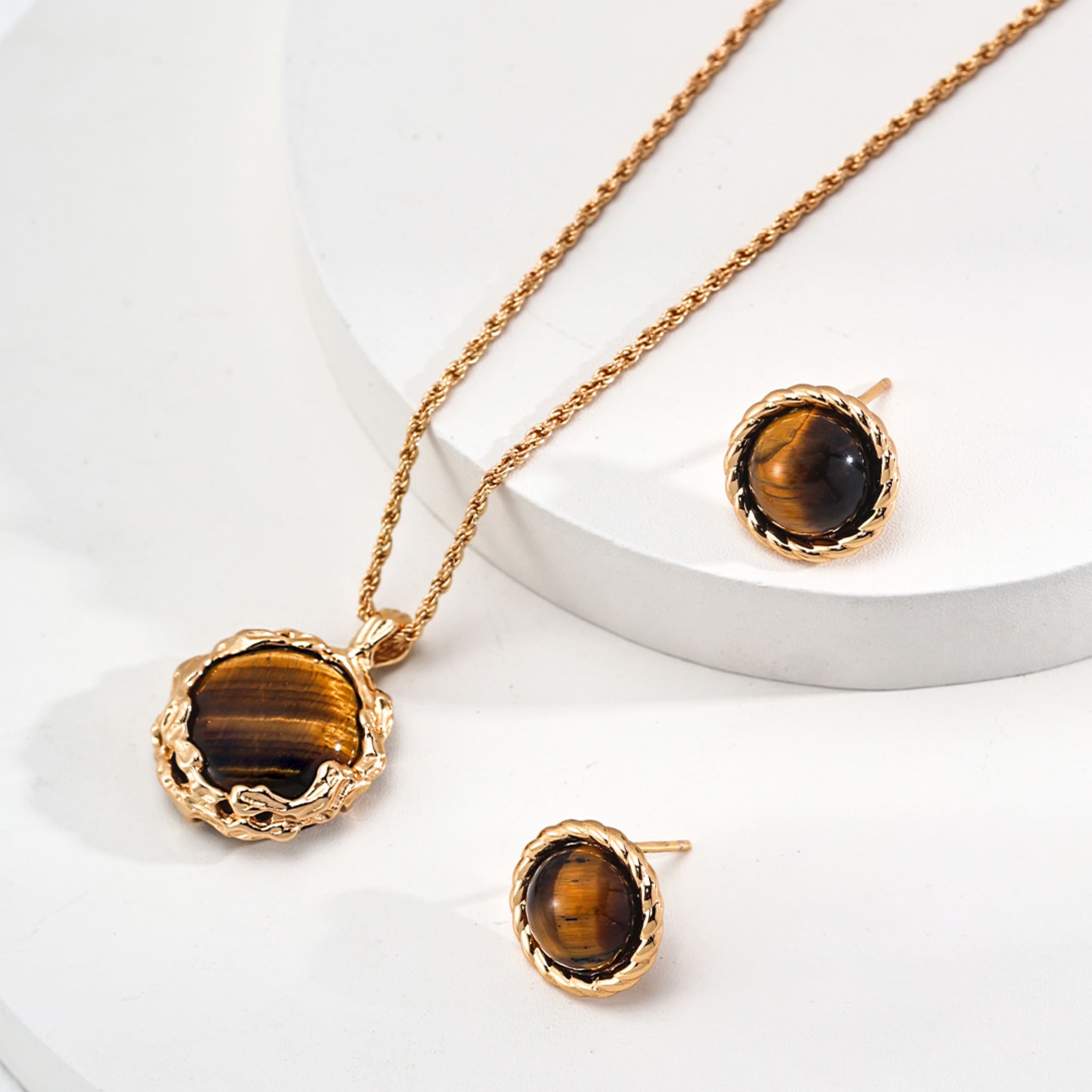 Tigers Eye Earrings Leo Zodiac Jewelry for Confident Looks-3