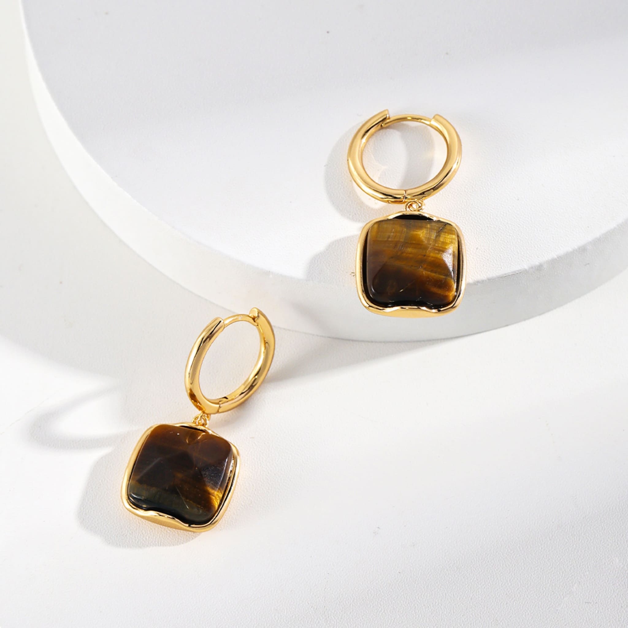 Tigers Eye Earrings Leo Zodiac Jewelry for Confident Looks-6