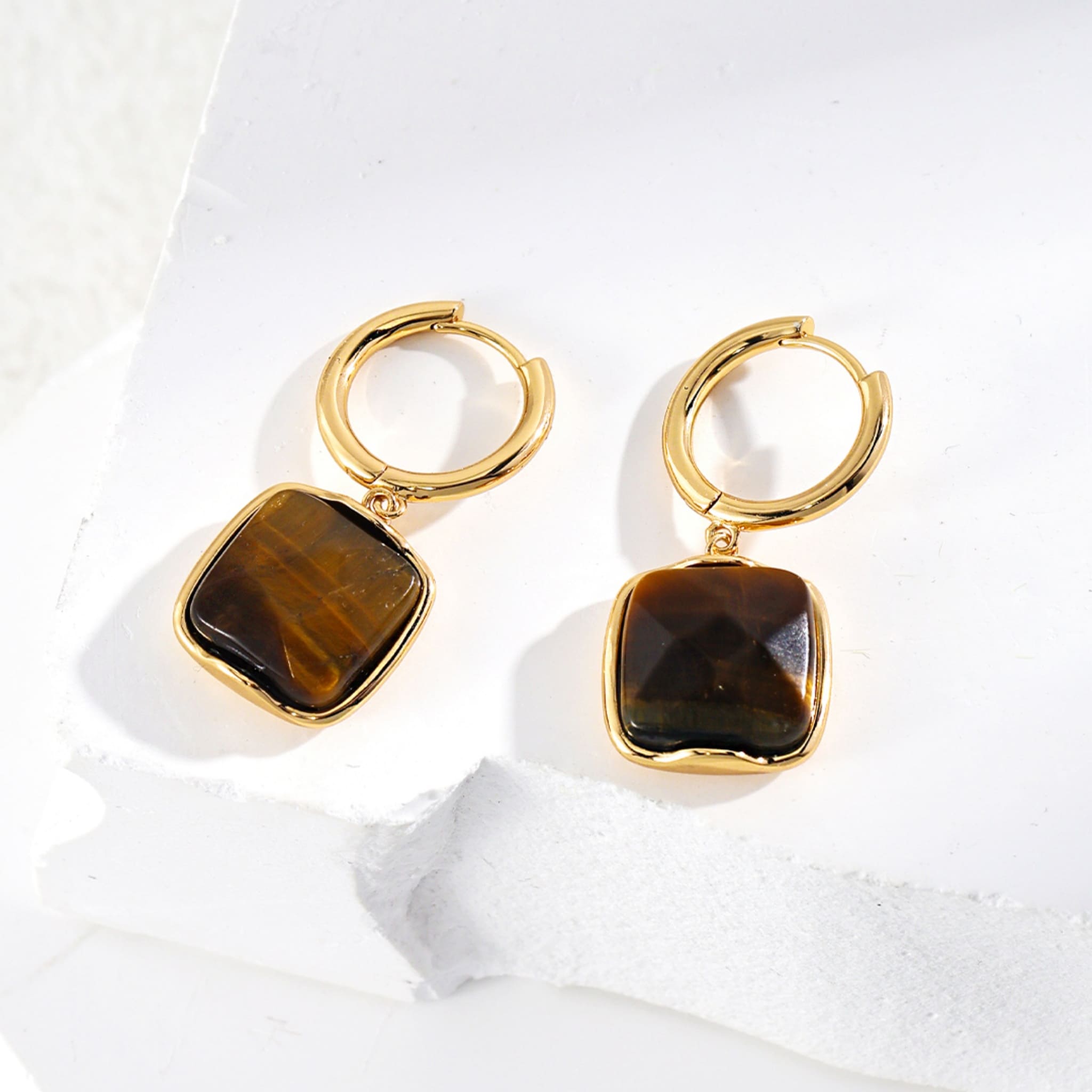 Tigers Eye Earrings Leo Zodiac Jewelry for Confident Looks-7