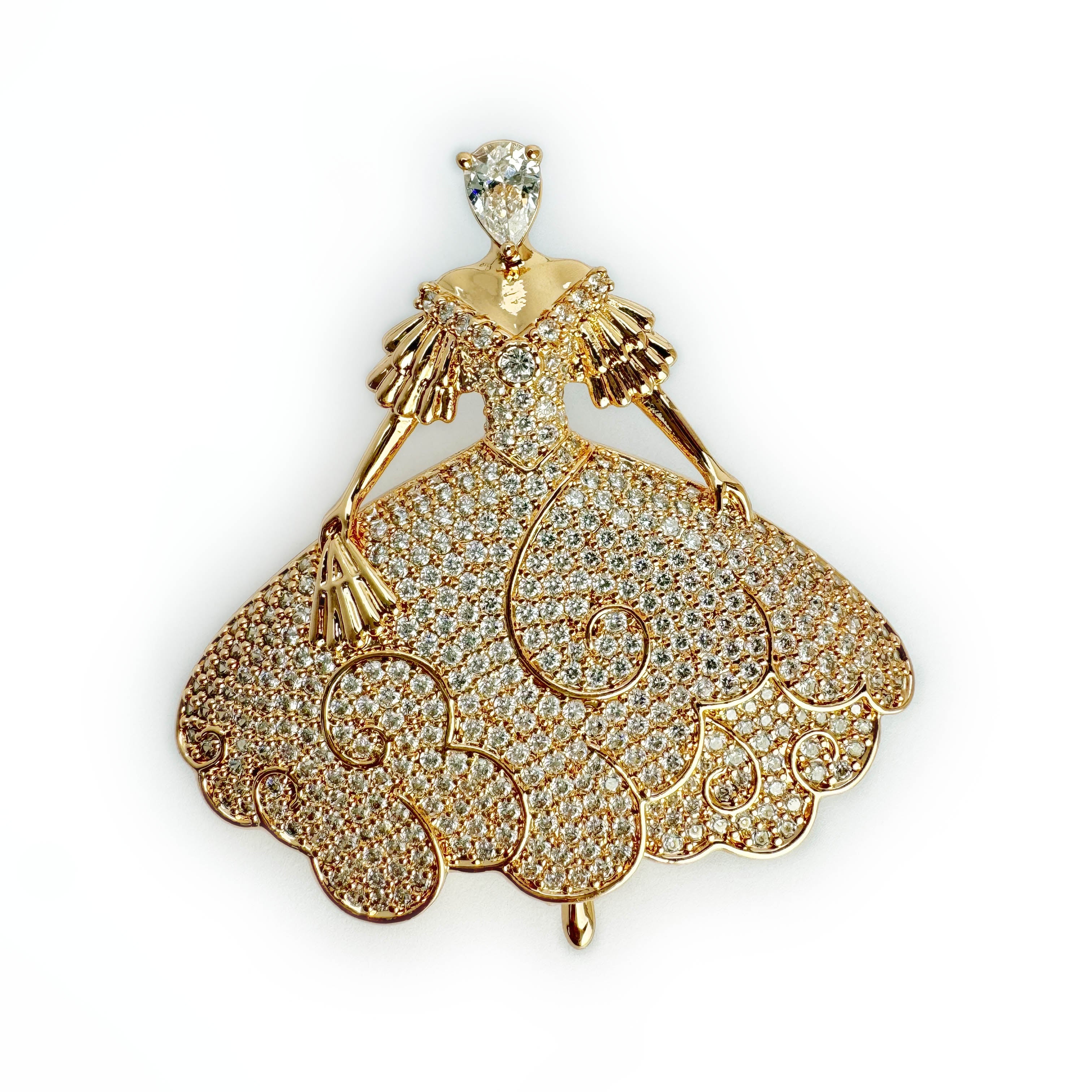 Glimmer Belle Brooch