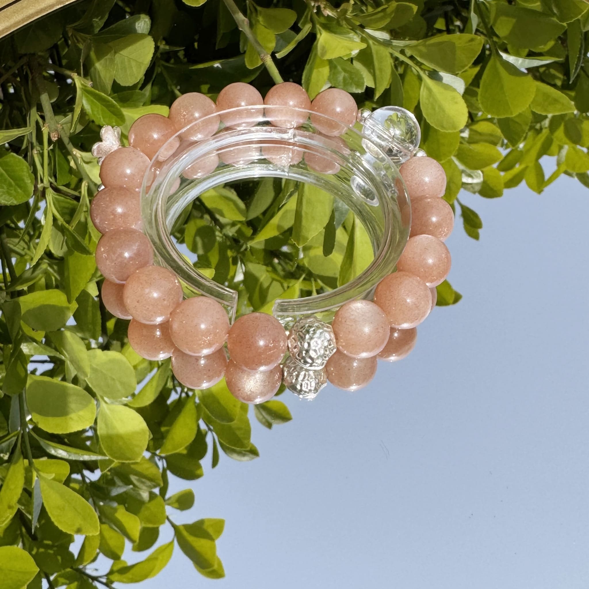 Orange Moonstone Bracelet