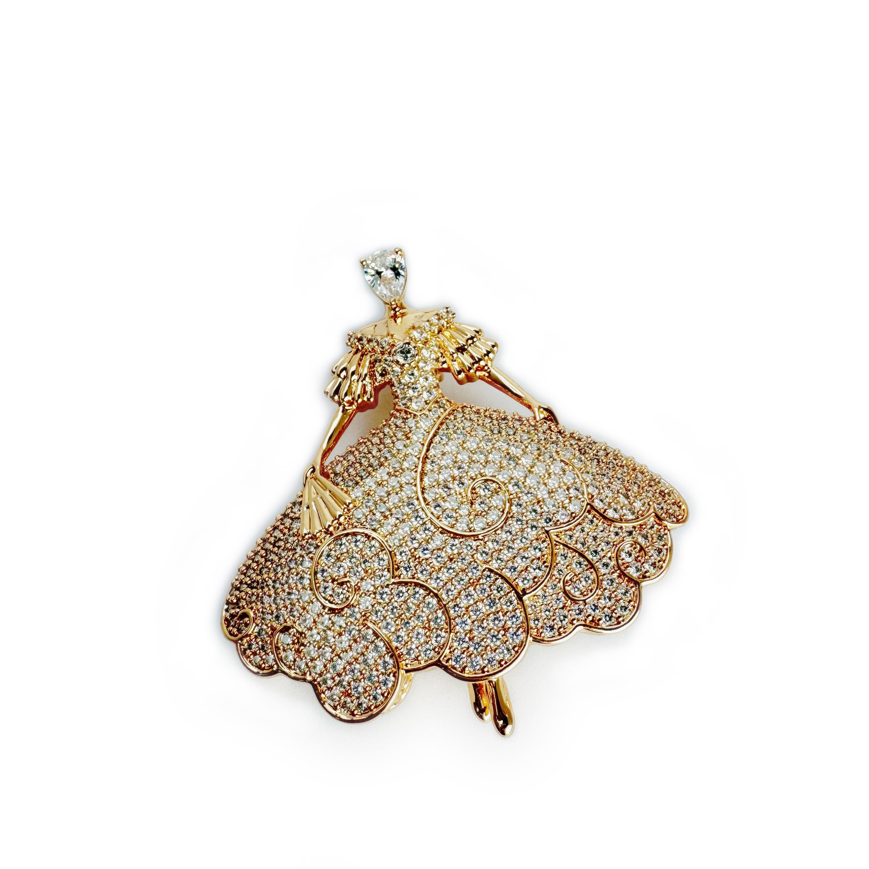 Glimmer Belle Brooch