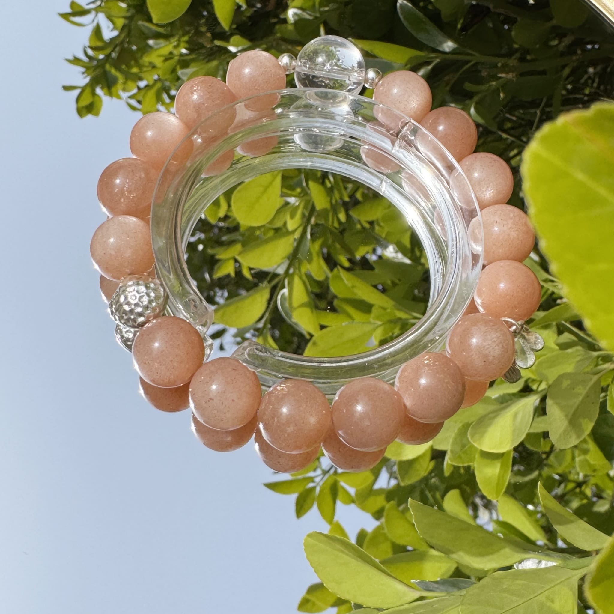 Orange Moonstone Bracelet