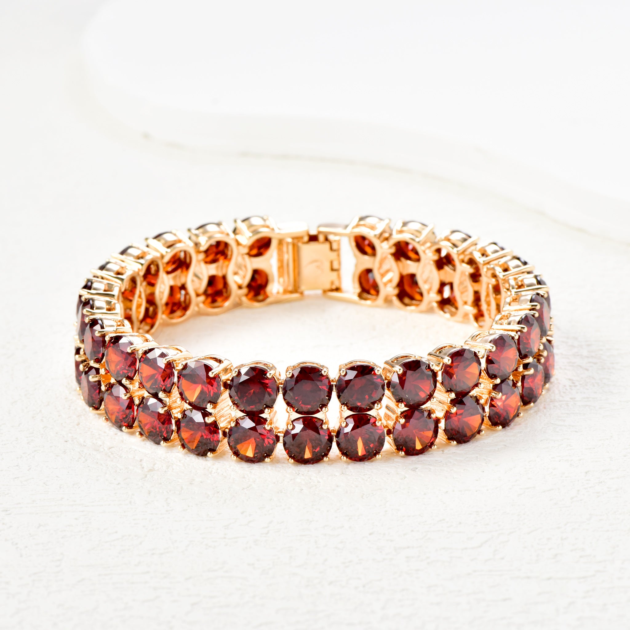 Affordable Blue/Red Zircon Bracelet Hypoallergenic Everyday Elegance-3