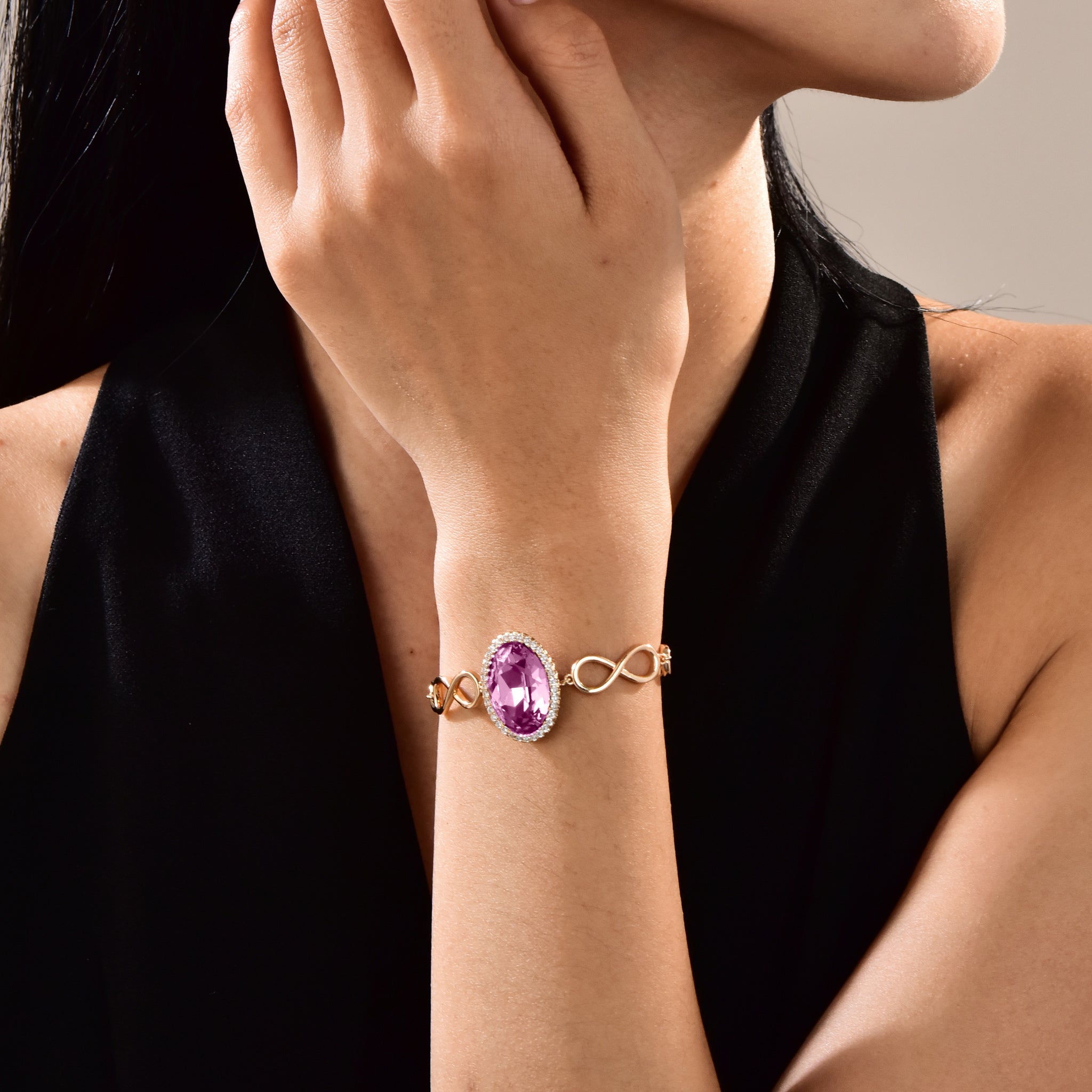 Affordable Gold Austrian Crystal Bracelet For Women Elegant-2