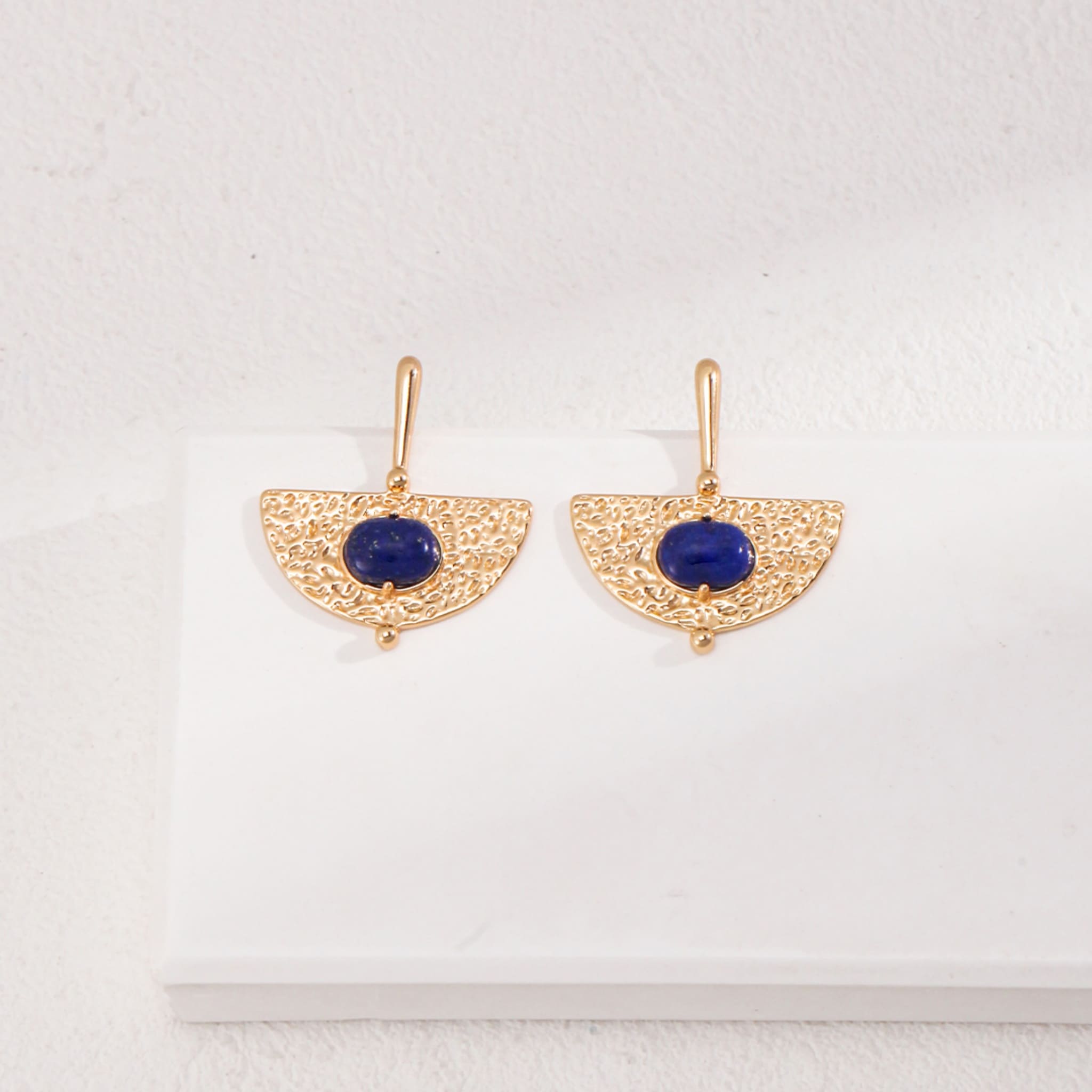 Artful Blue Lapis Lazuli Earrings for Elegant Everyday Looks-1