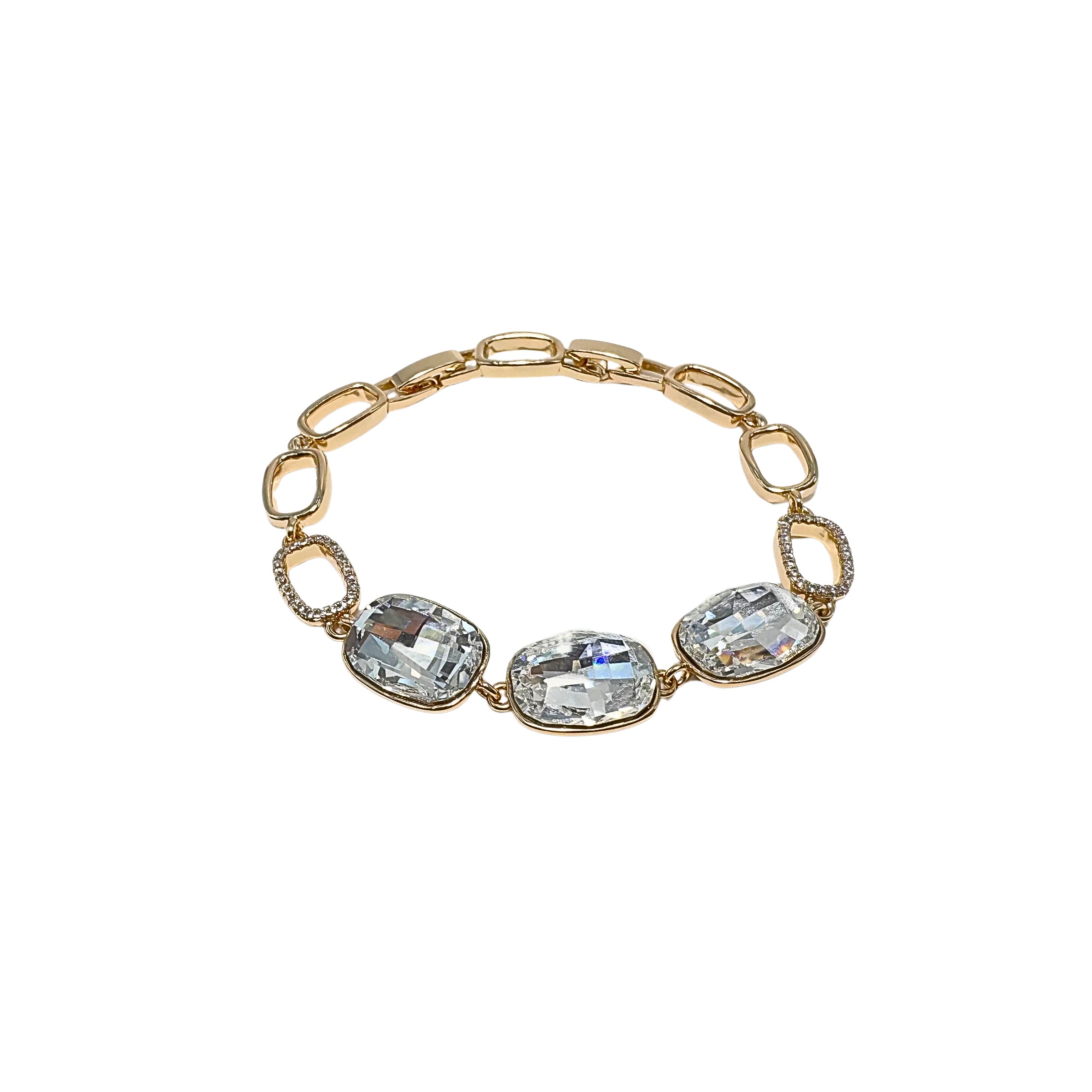 Austrian Crystal Bracelet Elegant Minimalist Sparkle Jewelry-2