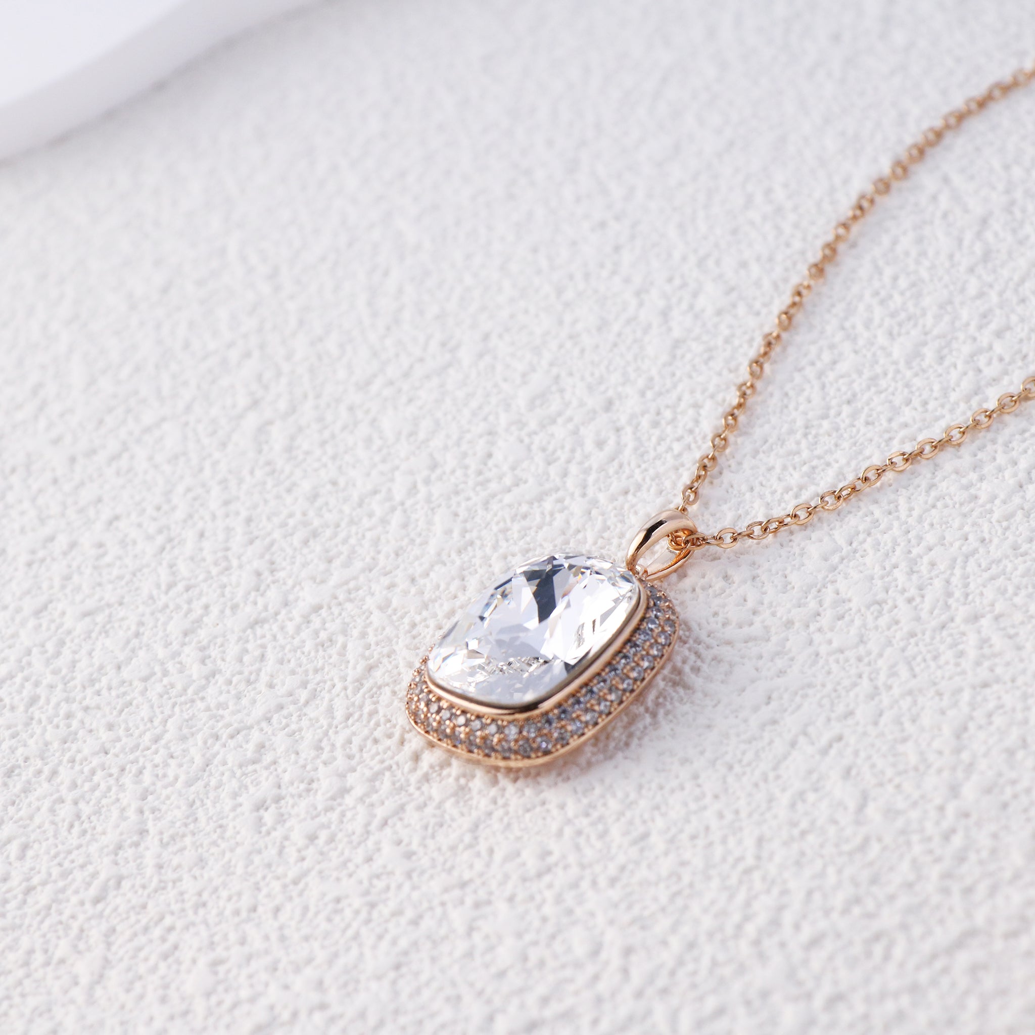 Austrian Crystal Necklace Celebrity Inspired Chic Sparkle for Special Days-3