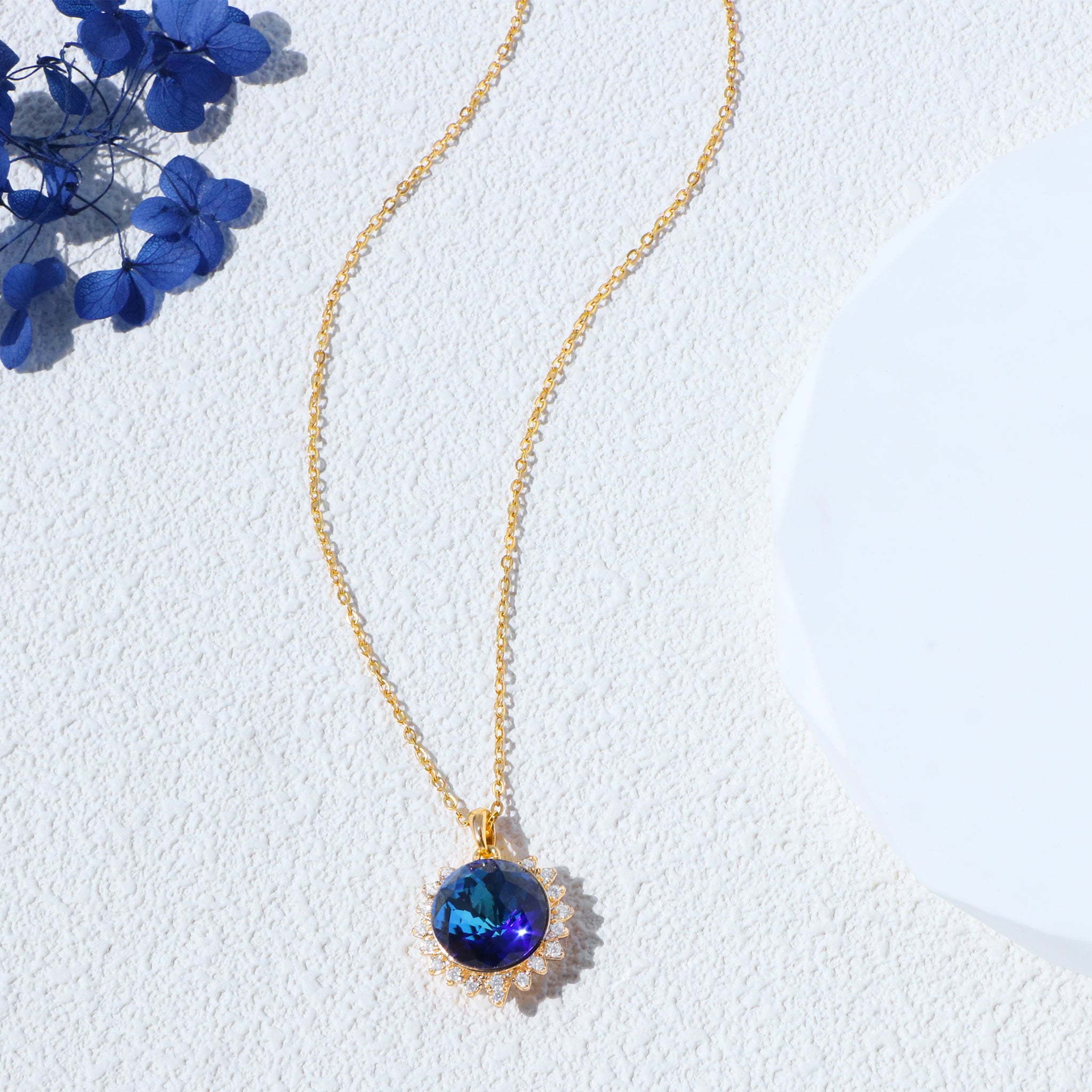 Austrian Crystal Necklace with Free Chain for Thoughtful Gifting-3