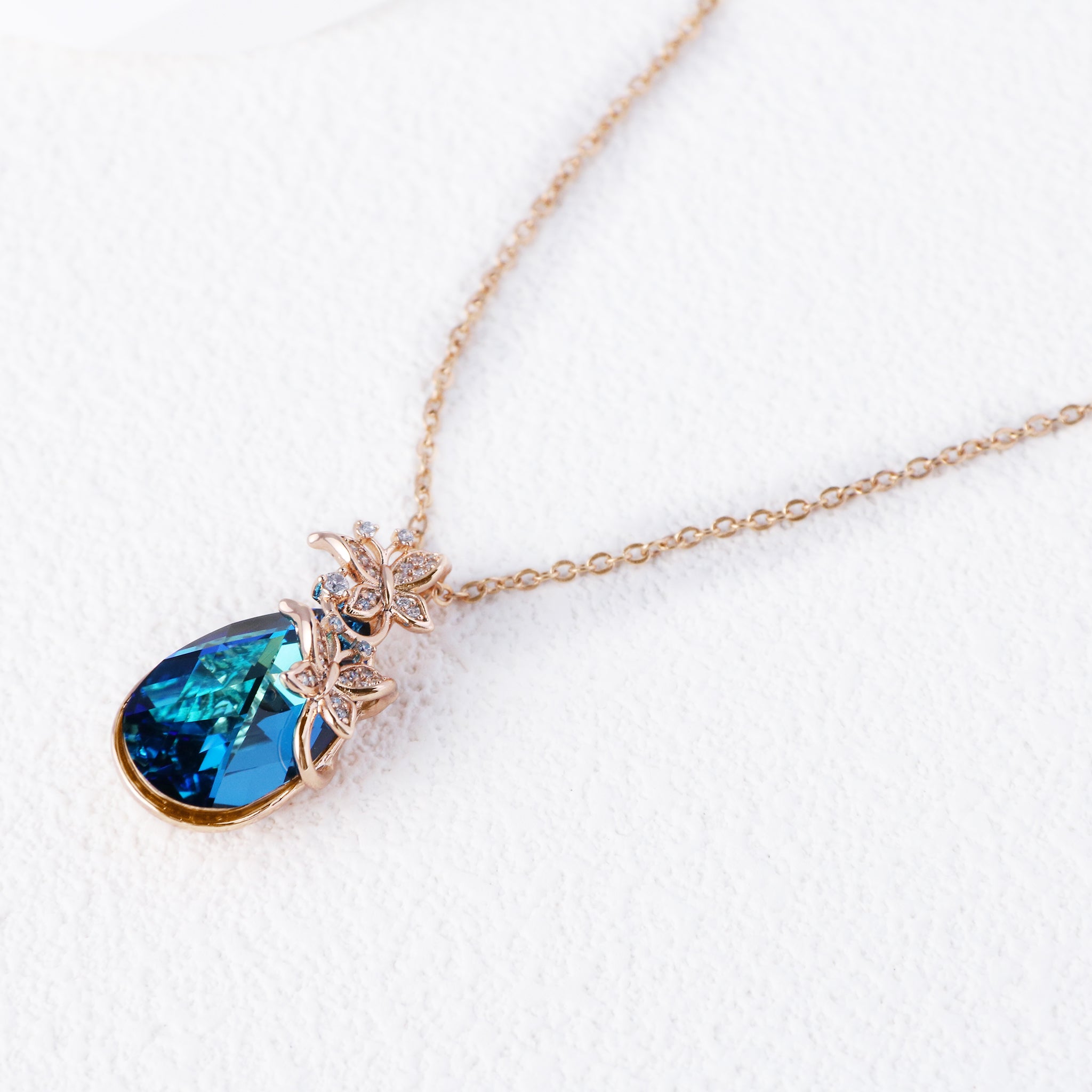 Austrian Crystal Necklace with Free Chain for Thoughtful Gifting-4
