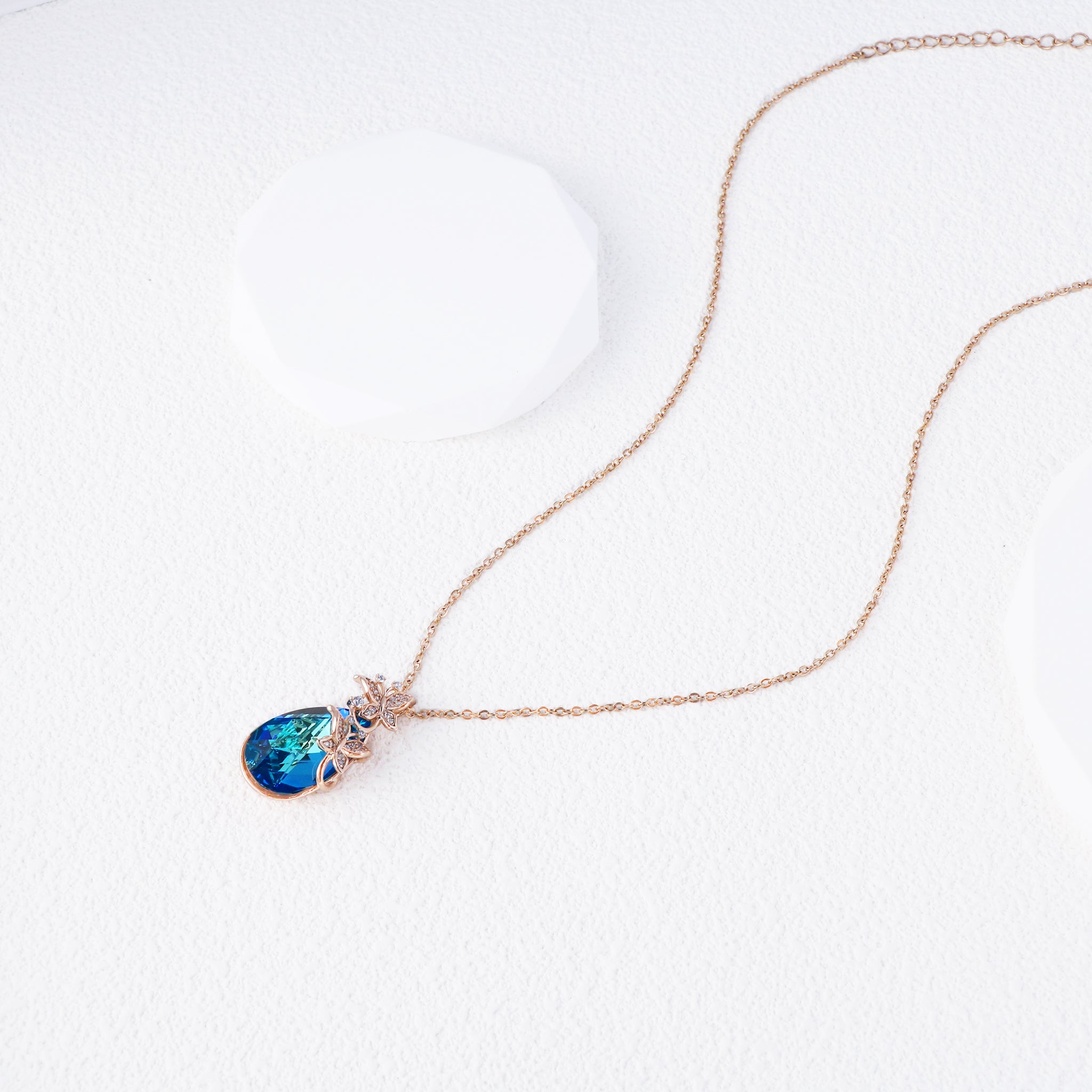Austrian Crystal Necklace with Free Chain for Thoughtful Gifting-5