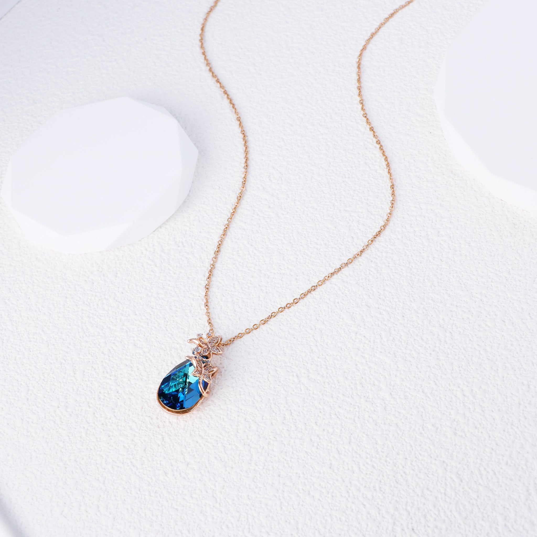 Austrian Crystal Necklace with Free Chain for Thoughtful Gifting-6