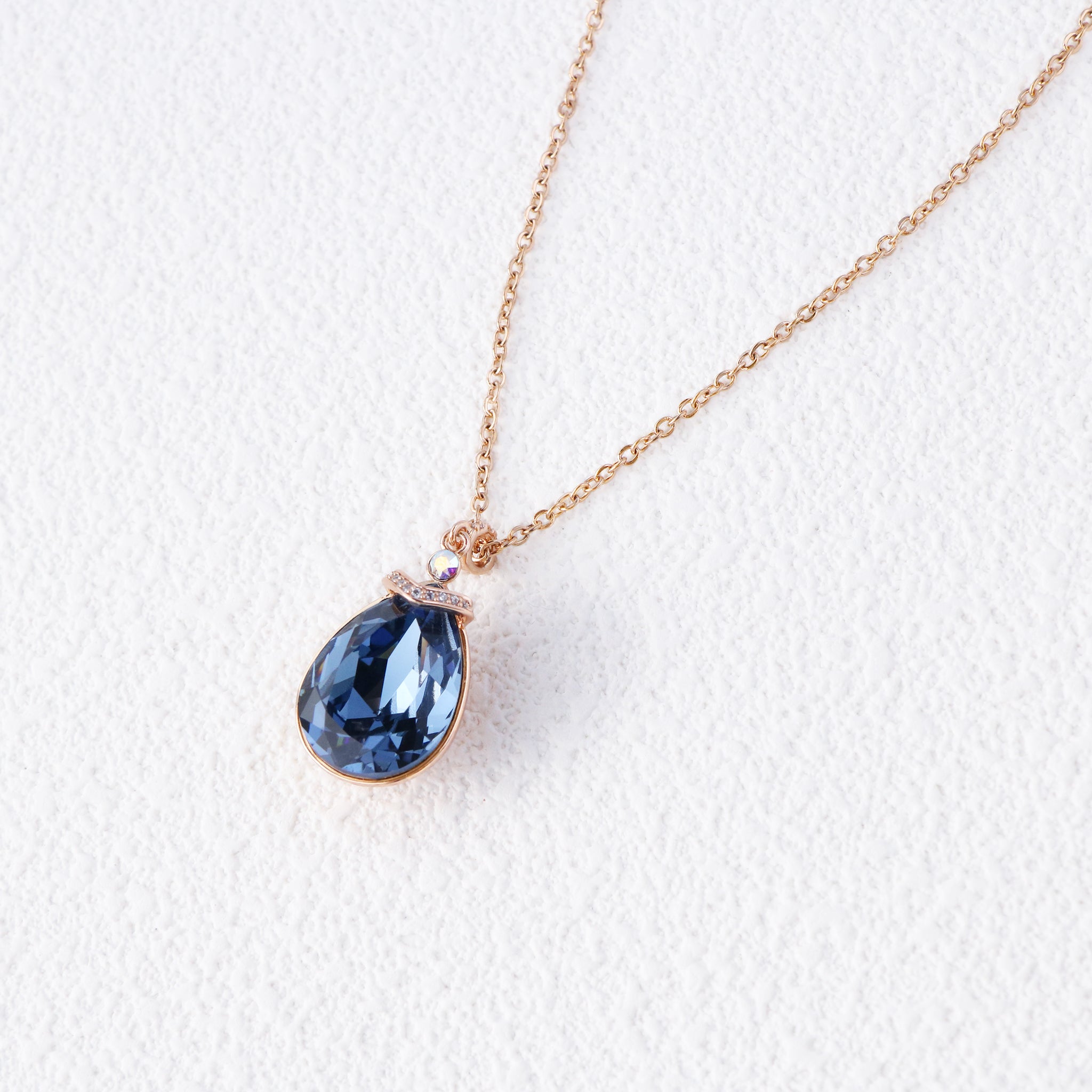 Austrian Crystal Necklace with Free Chain for Thoughtful Gifting-7