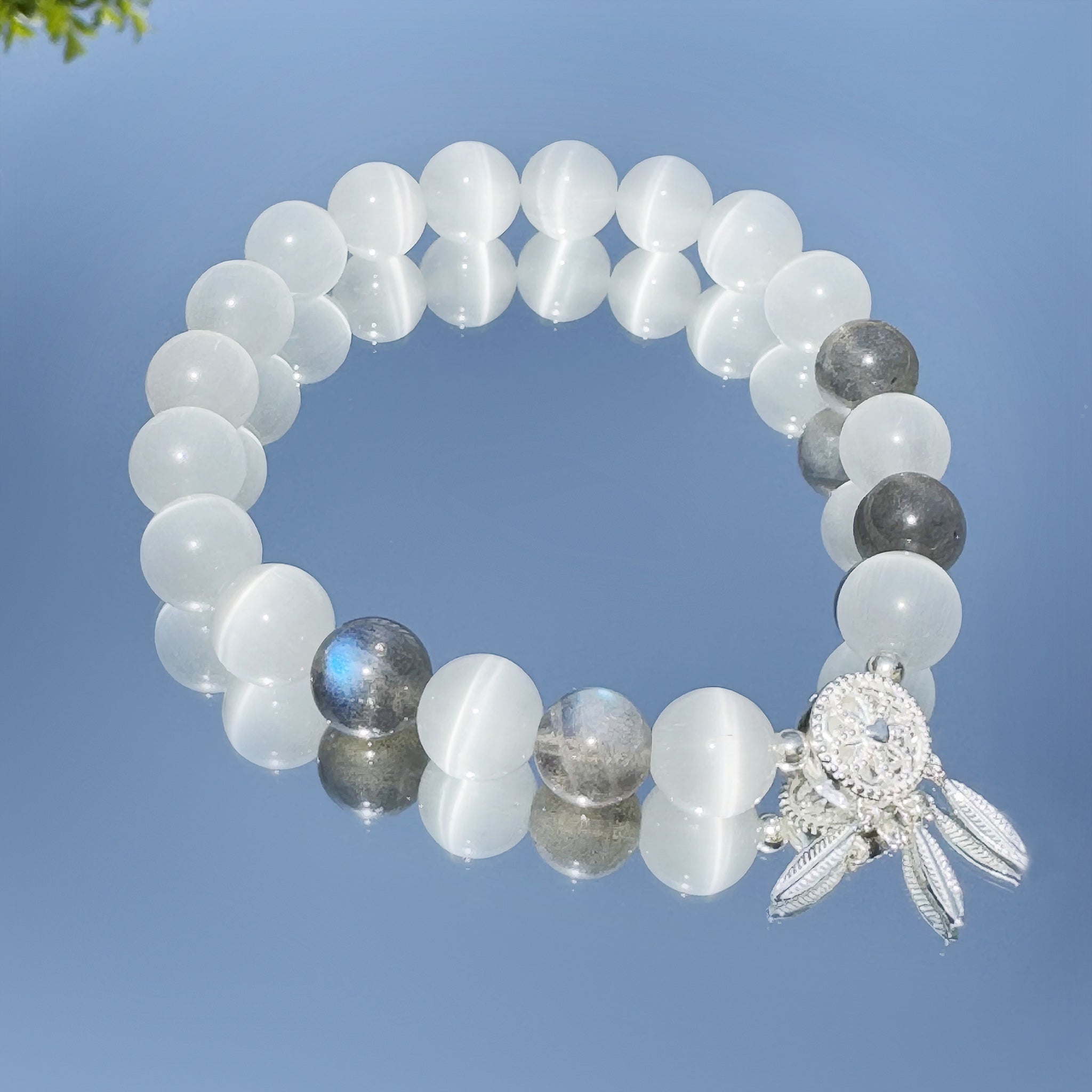 Cat's Eye & Moonstone Bracelet