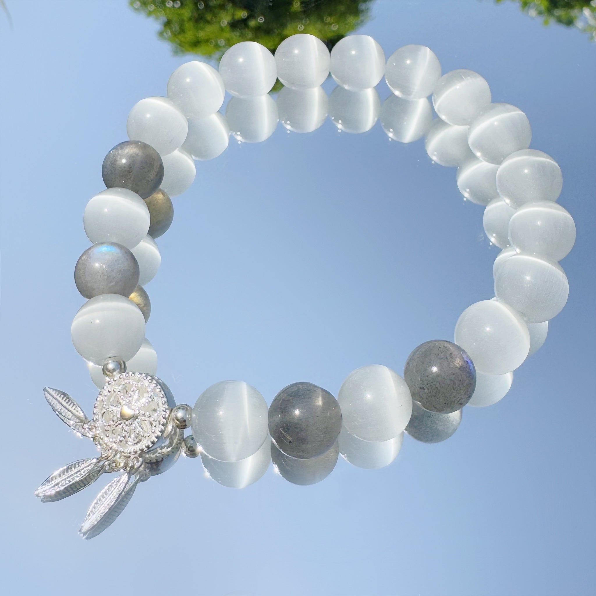 Cat's Eye & Moonstone Bracelet