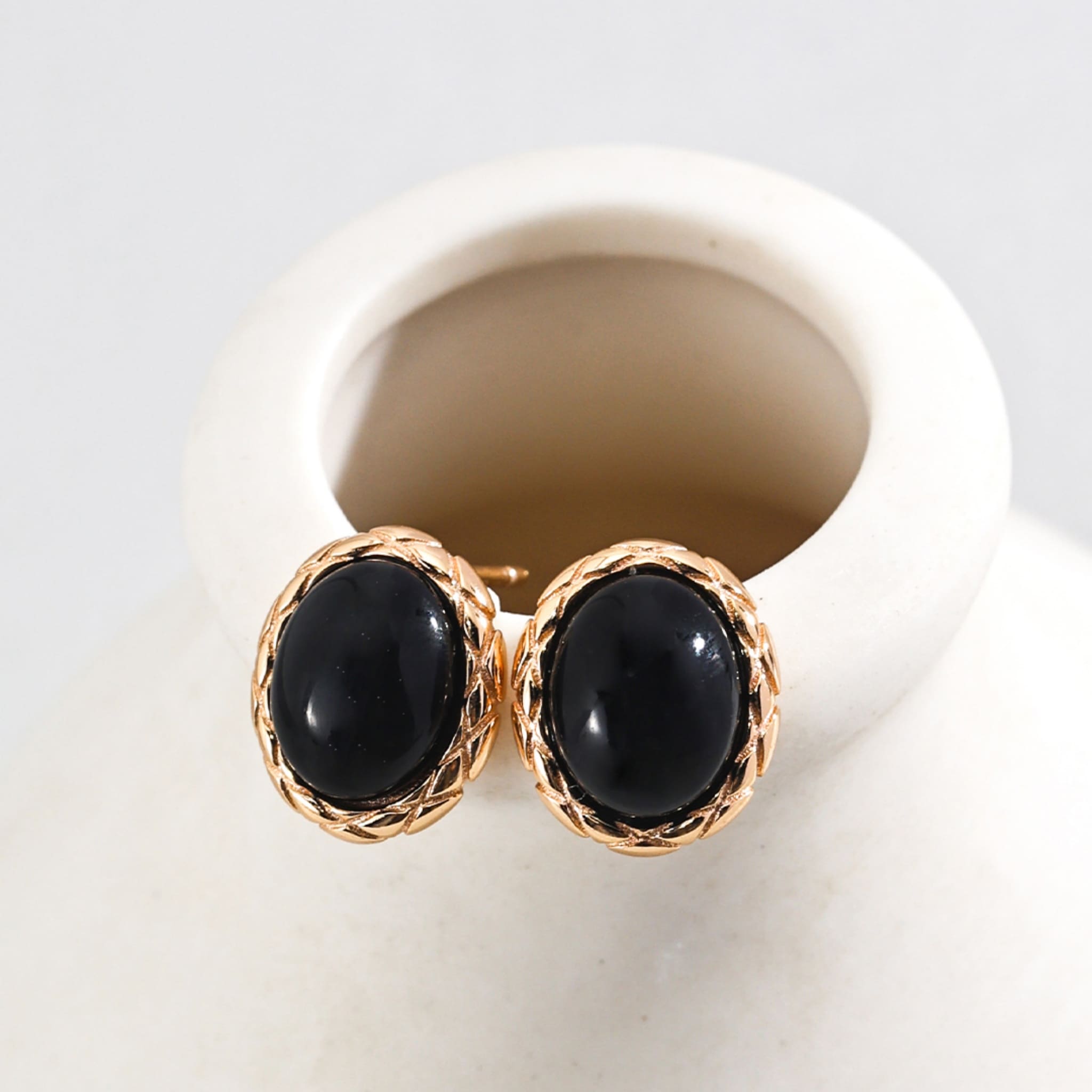 Calm Focus Onyx Earrings for Burnout Relief and Office Days-3