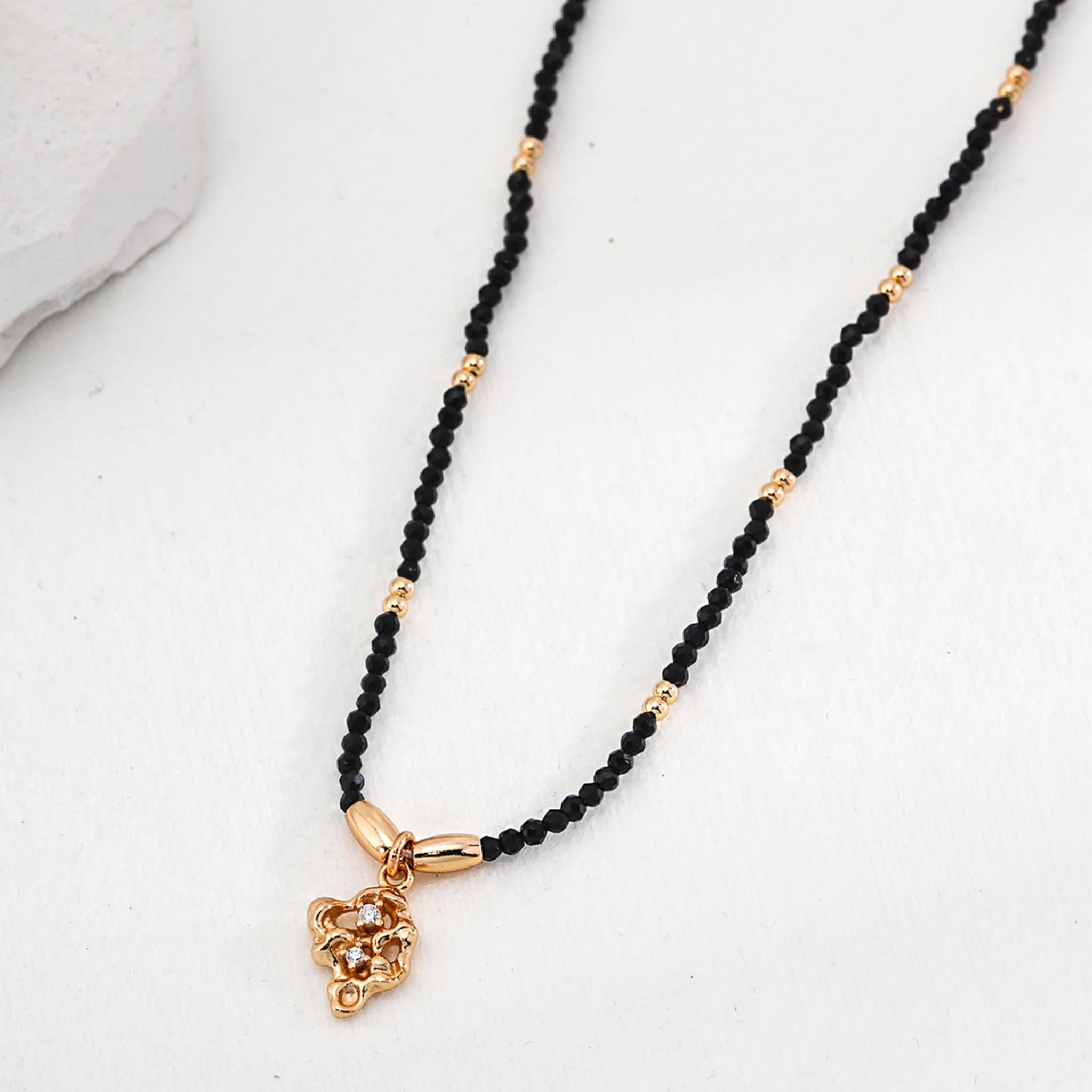 Black Crystal Necklace