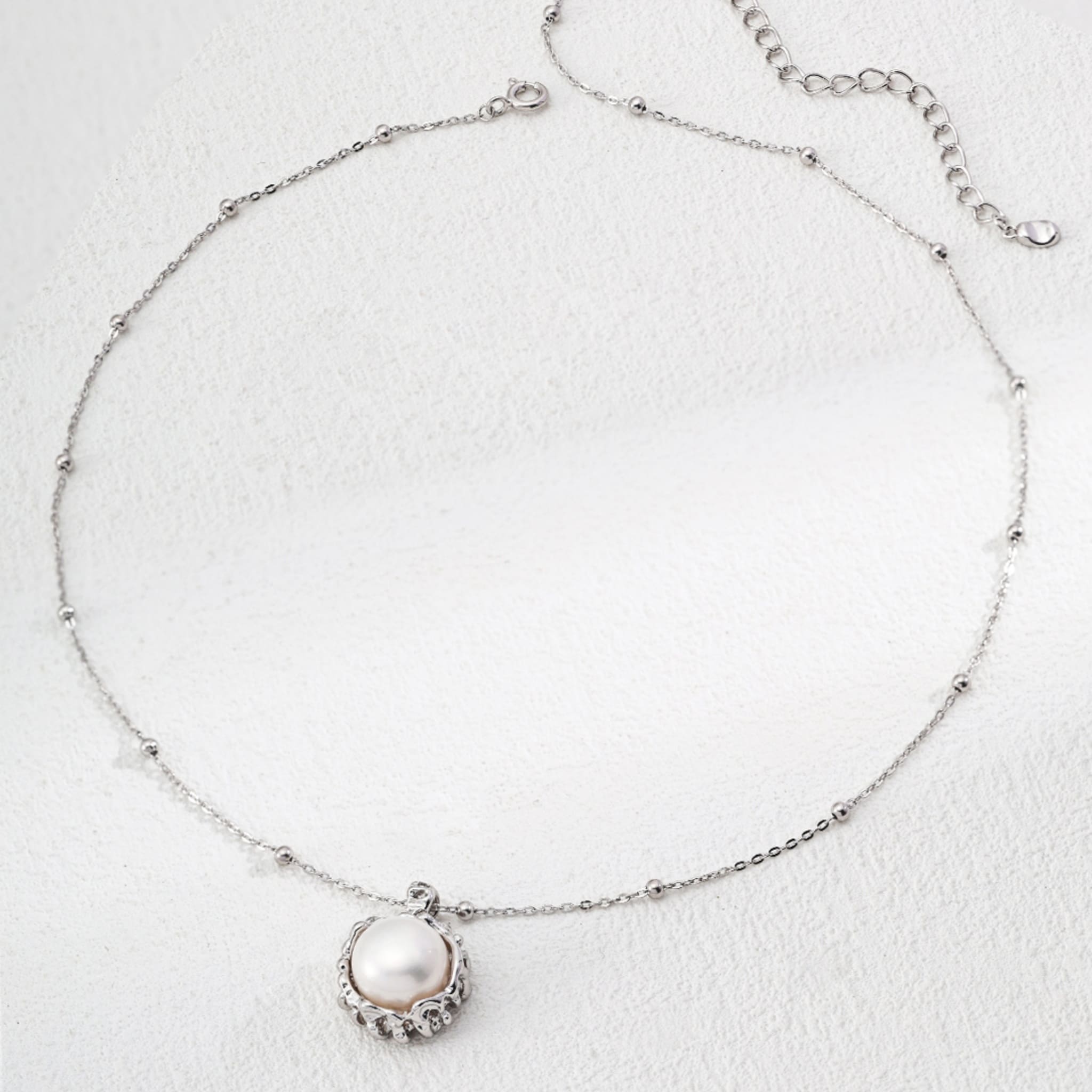 Sterling Silver Pearl Necklace