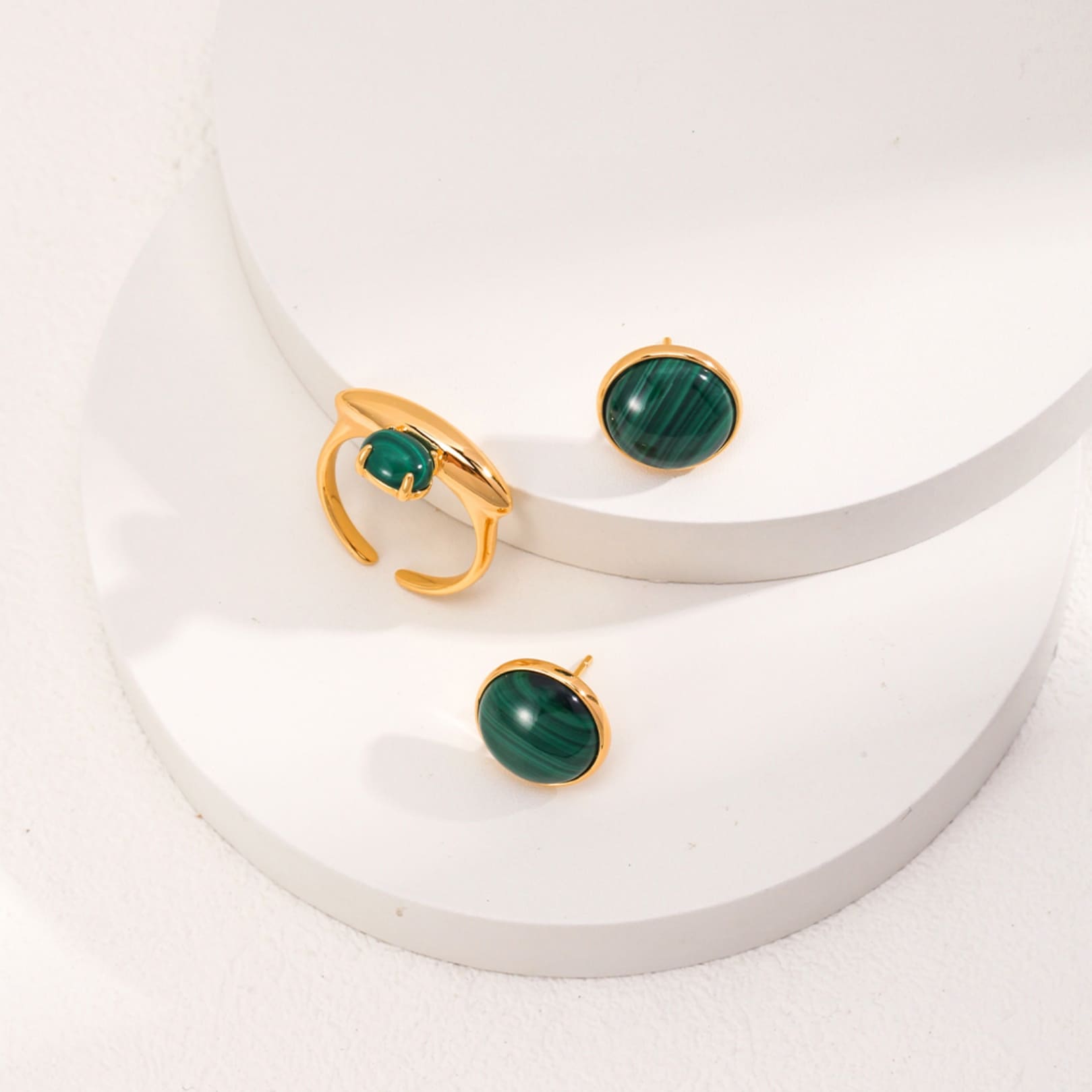 Malachite Earrings