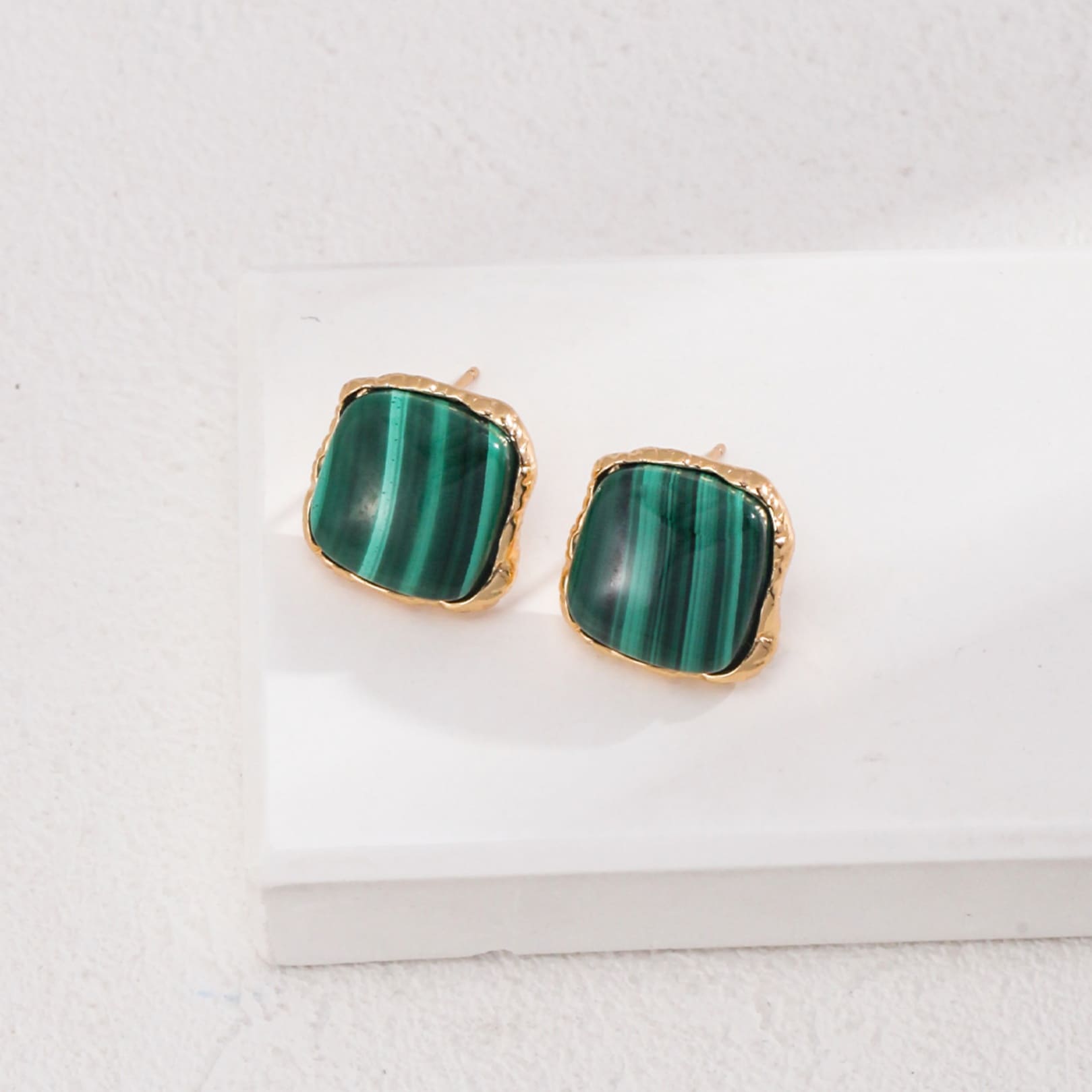 Malachite Earrings