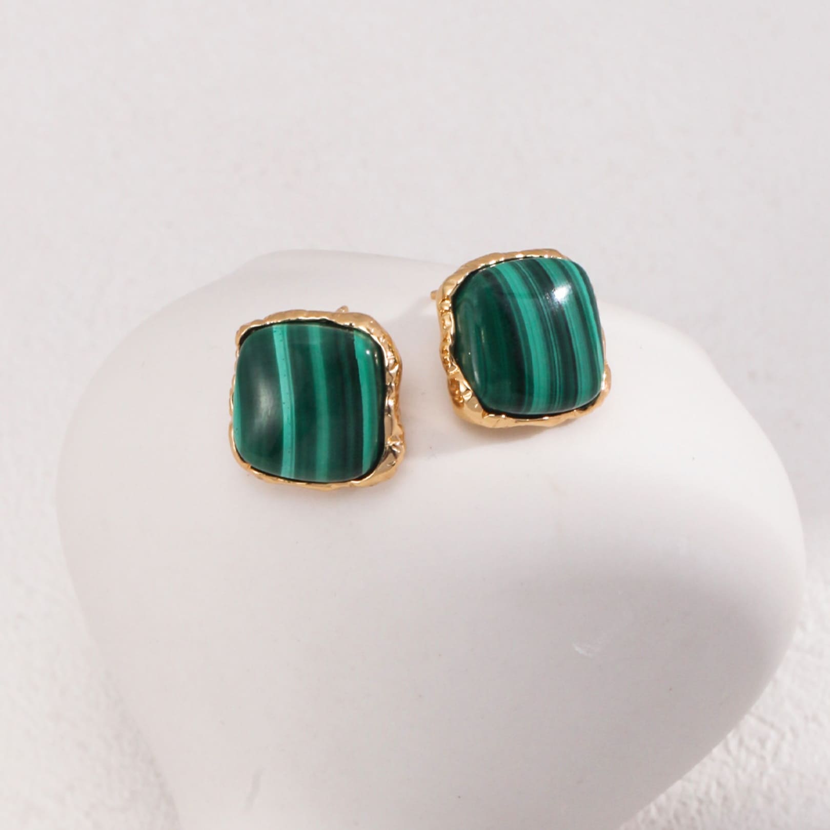 Malachite Earrings