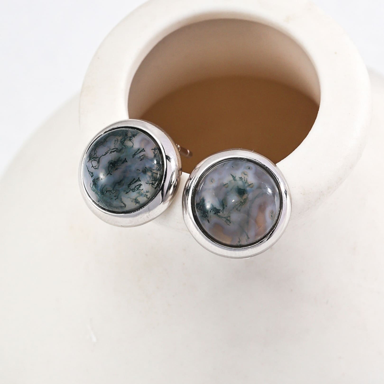 Moss Agate Earrings