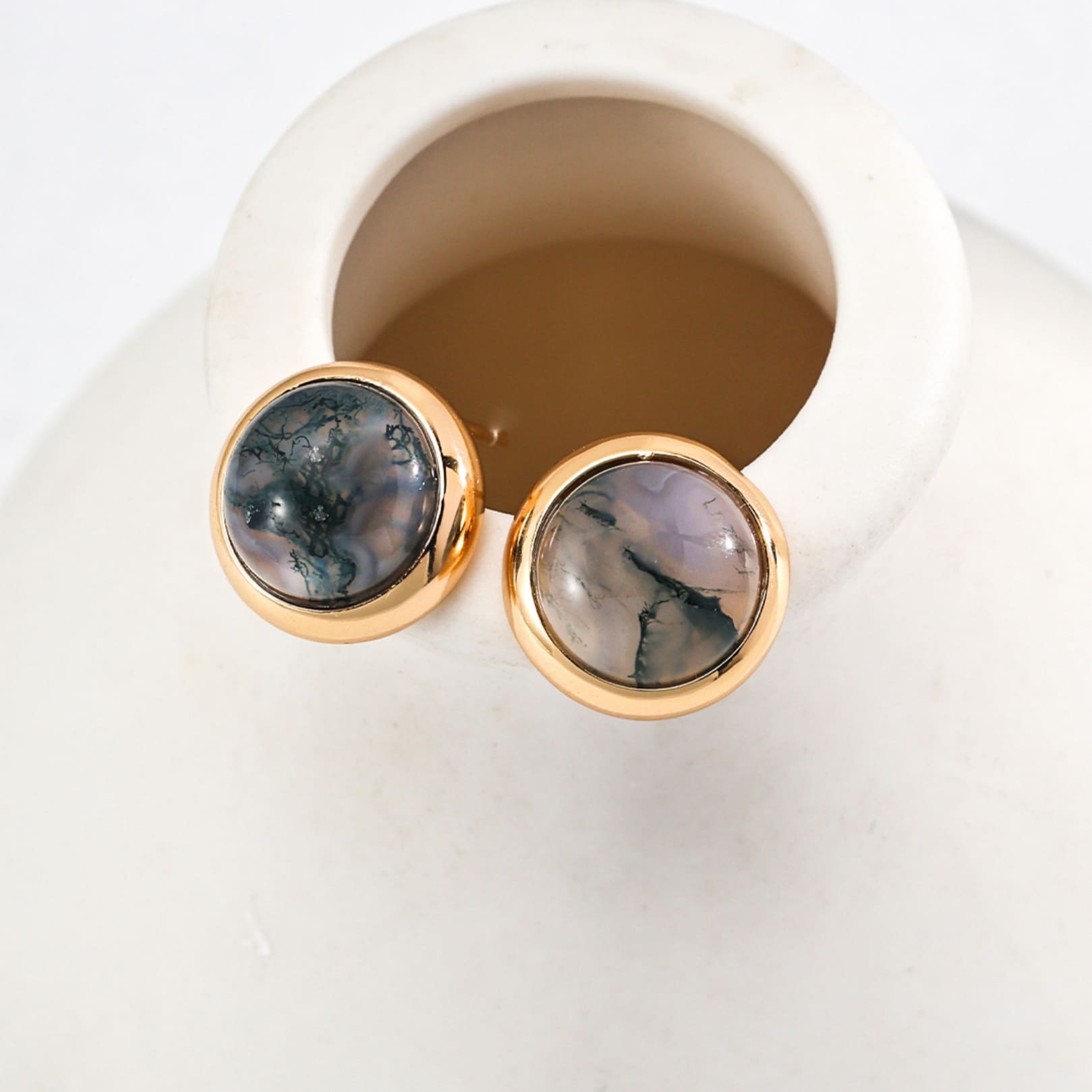 Moss Agate Earrings