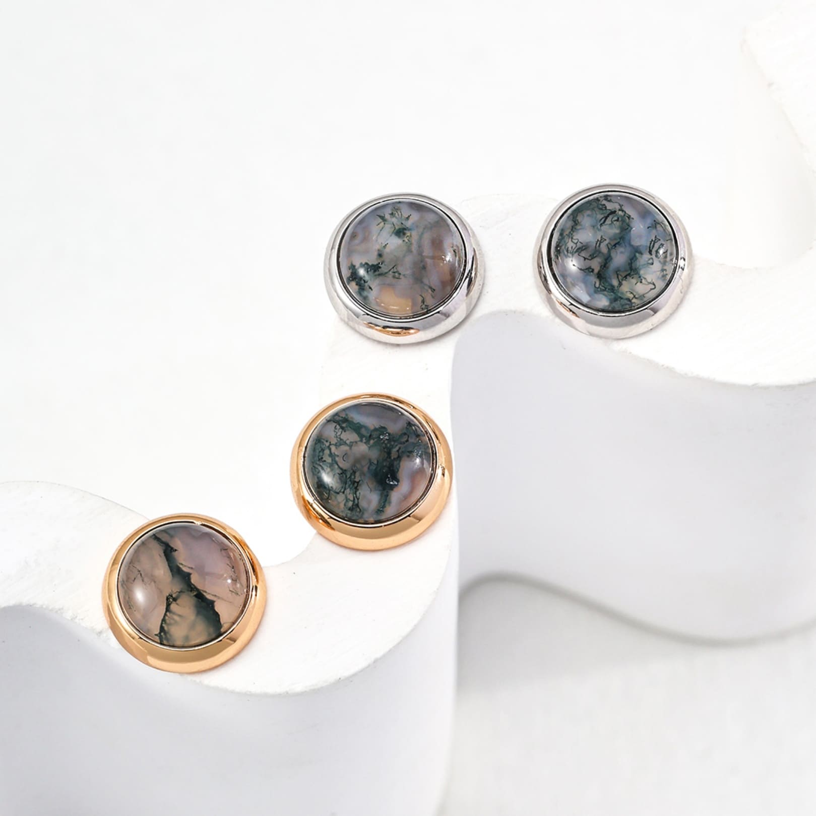 Moss Agate Earrings