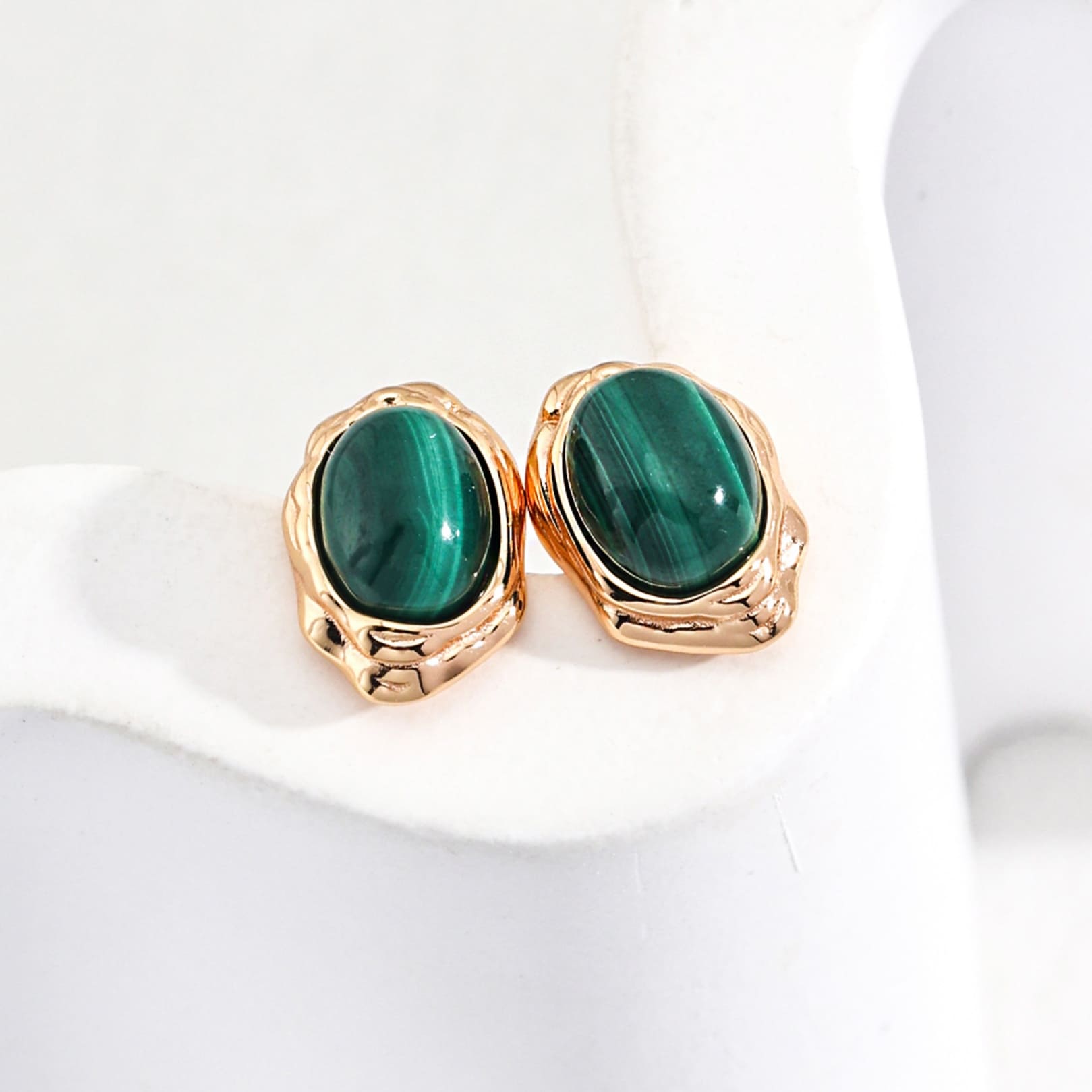 Malachite Earrings