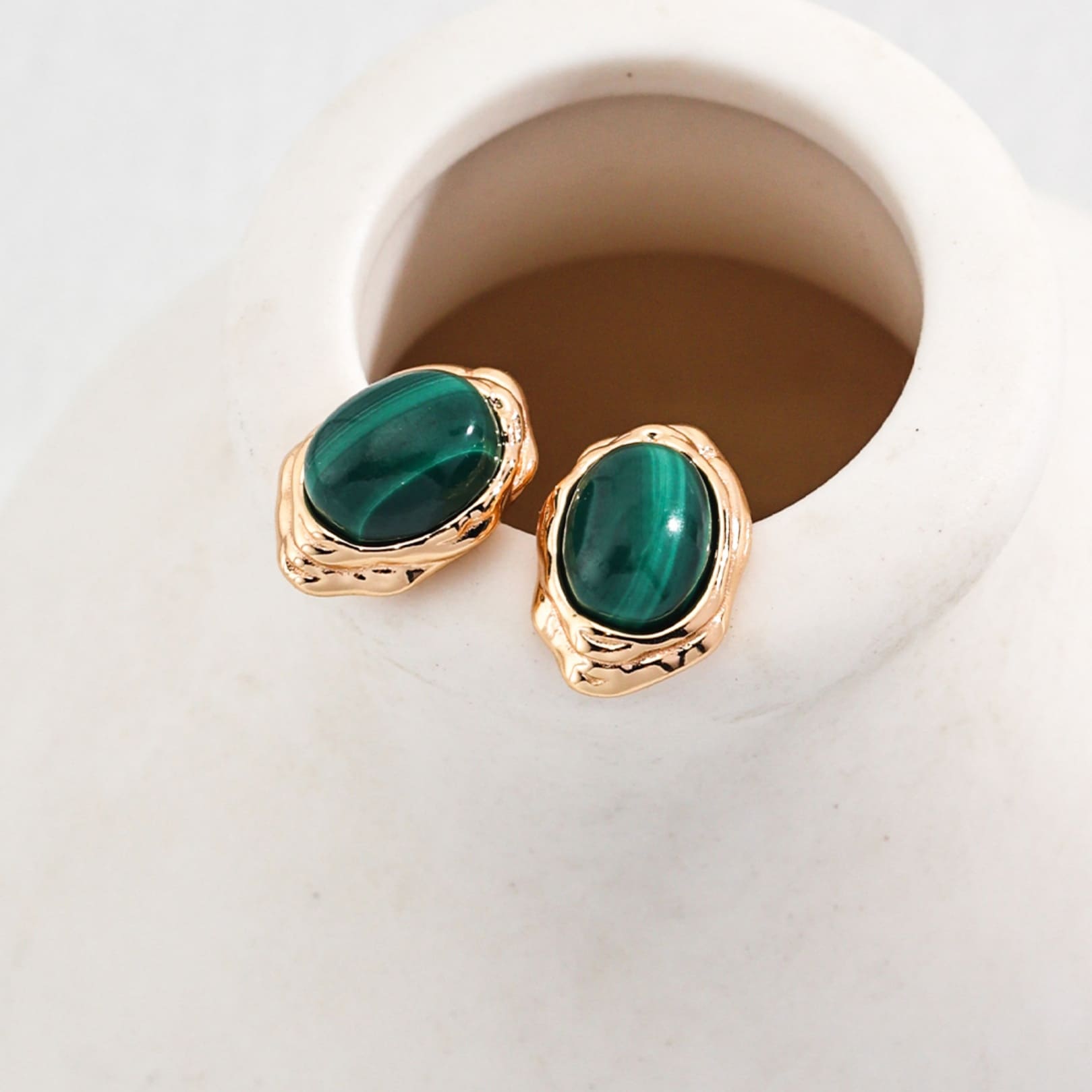 Malachite Earrings