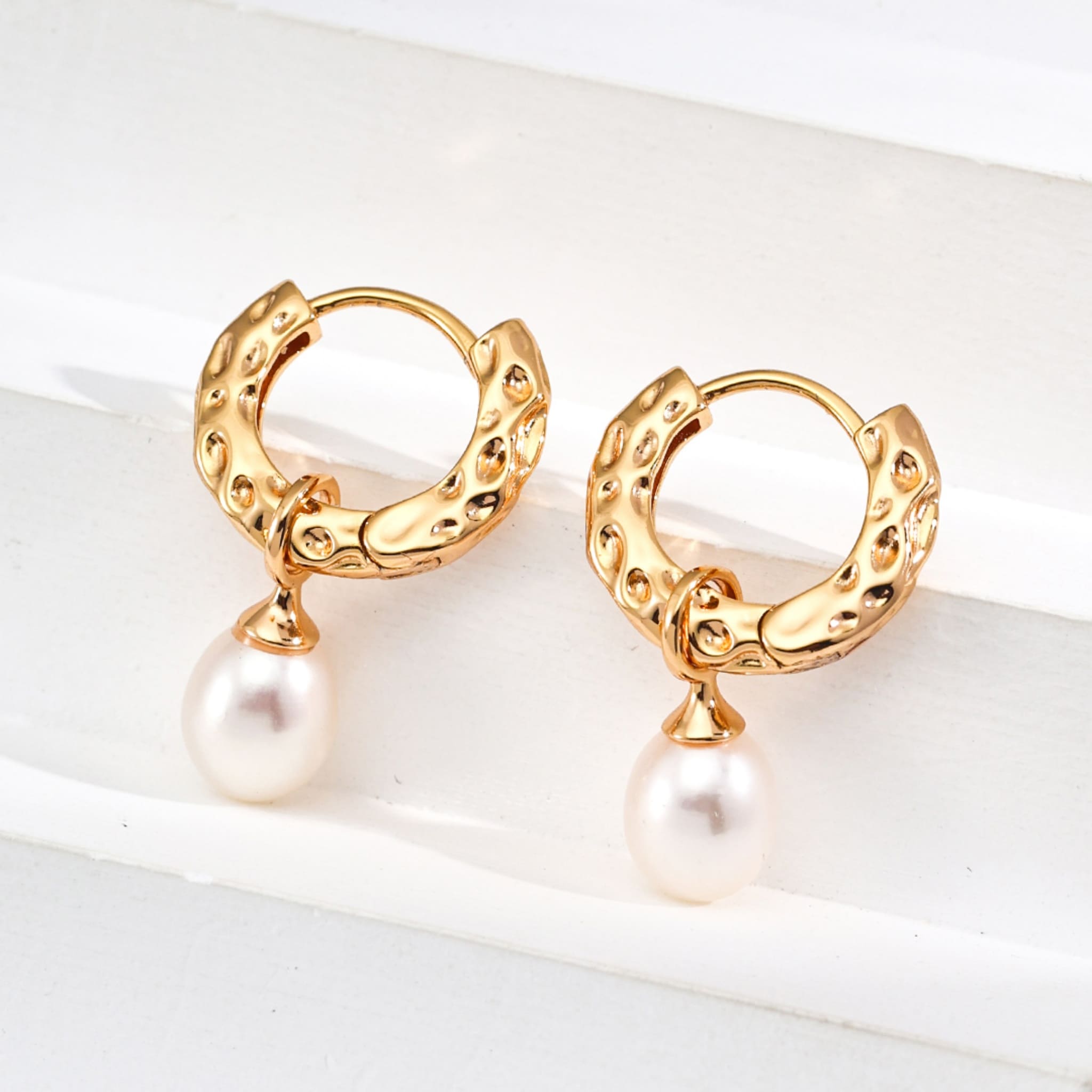 Vintage Pearl Cascade Earrings