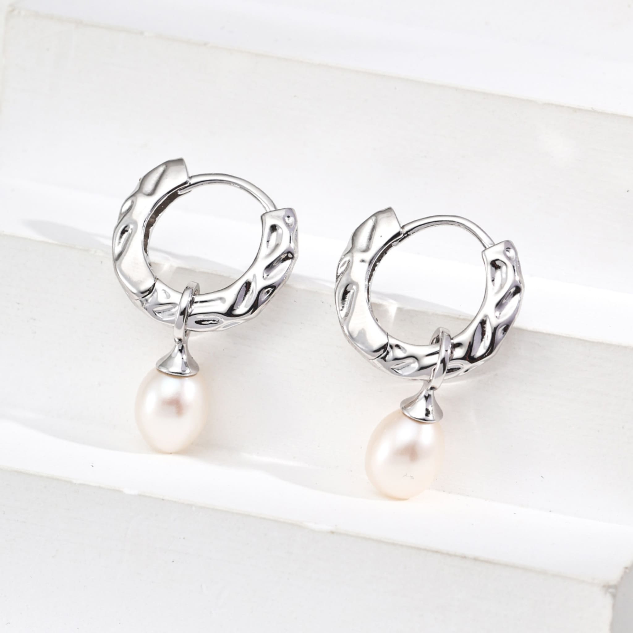 Vintage Pearl Cascade Earrings