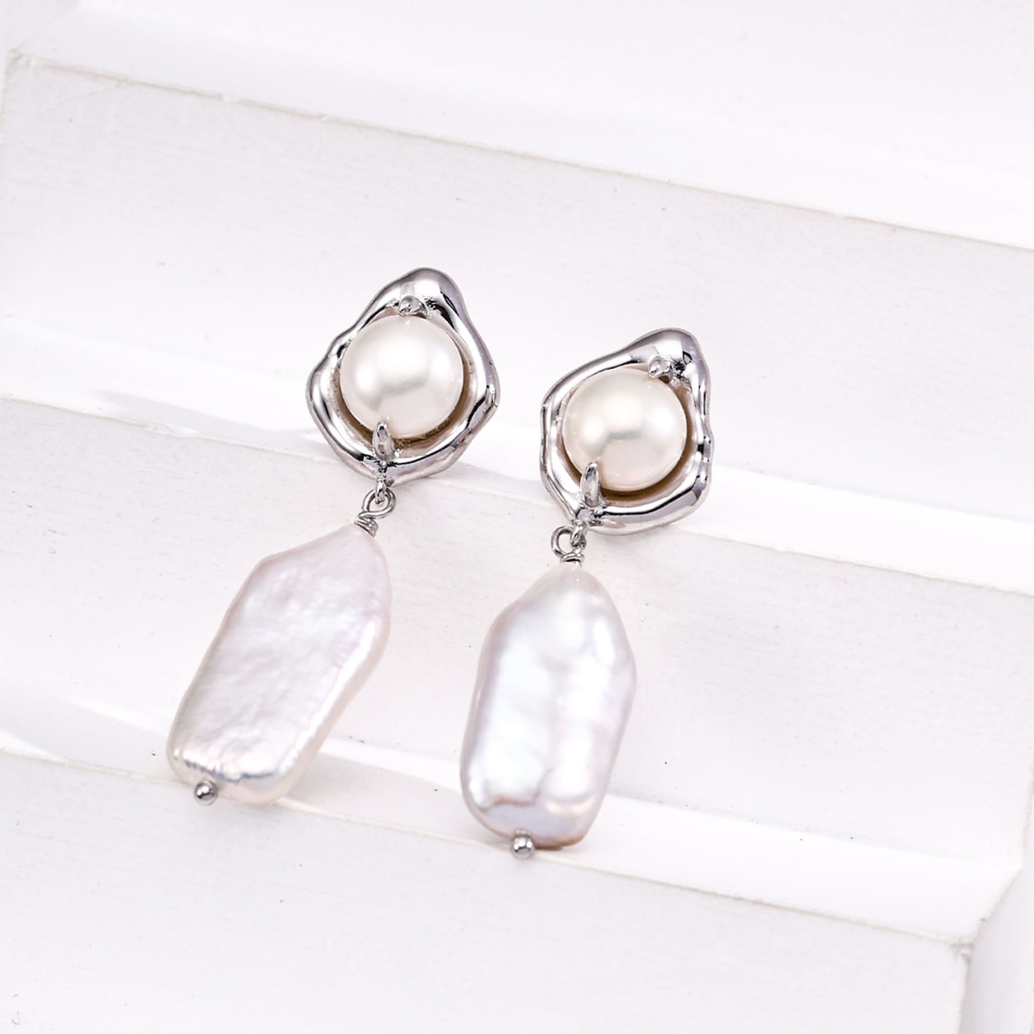 Natural Pear Earrings