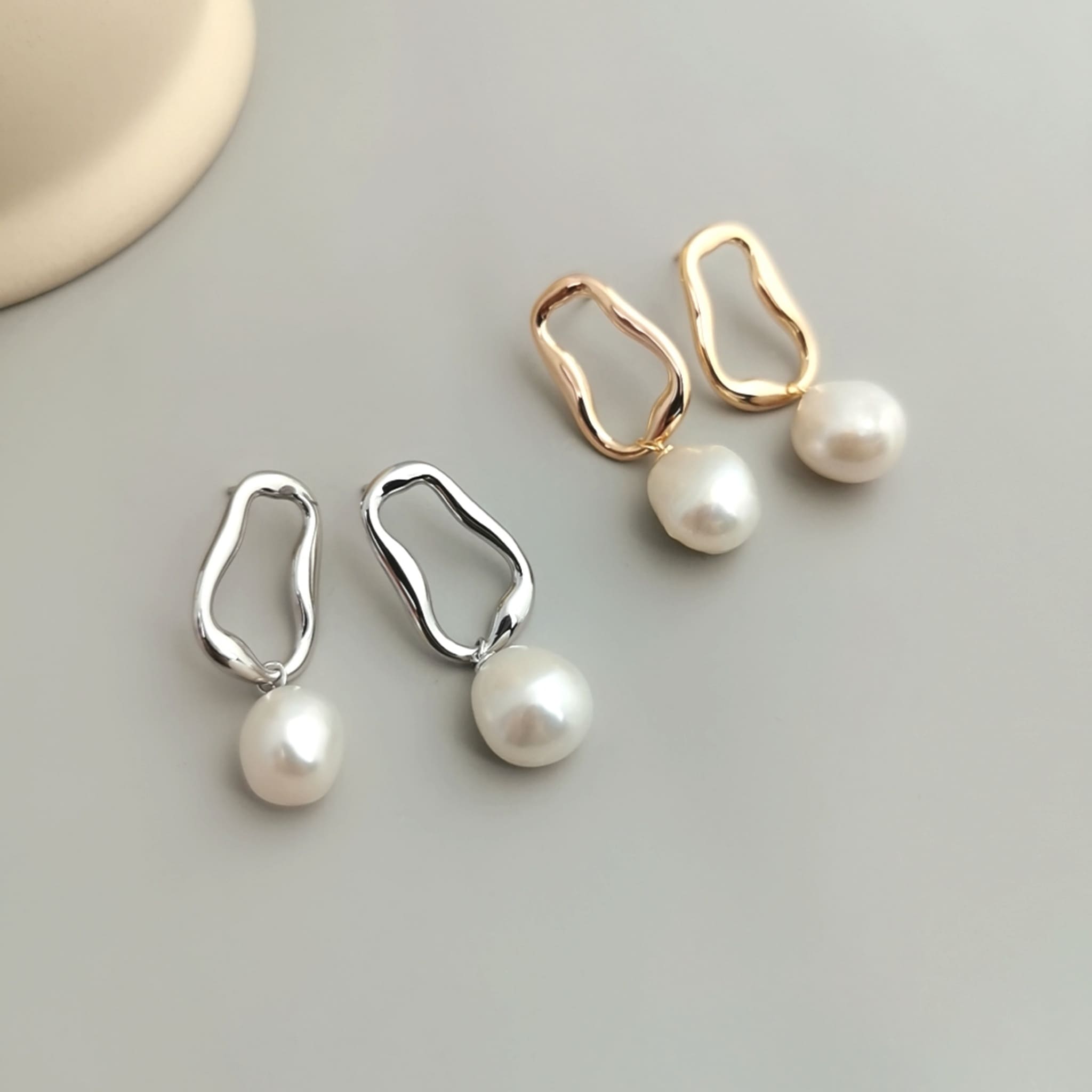 Natural Pearls Earrings