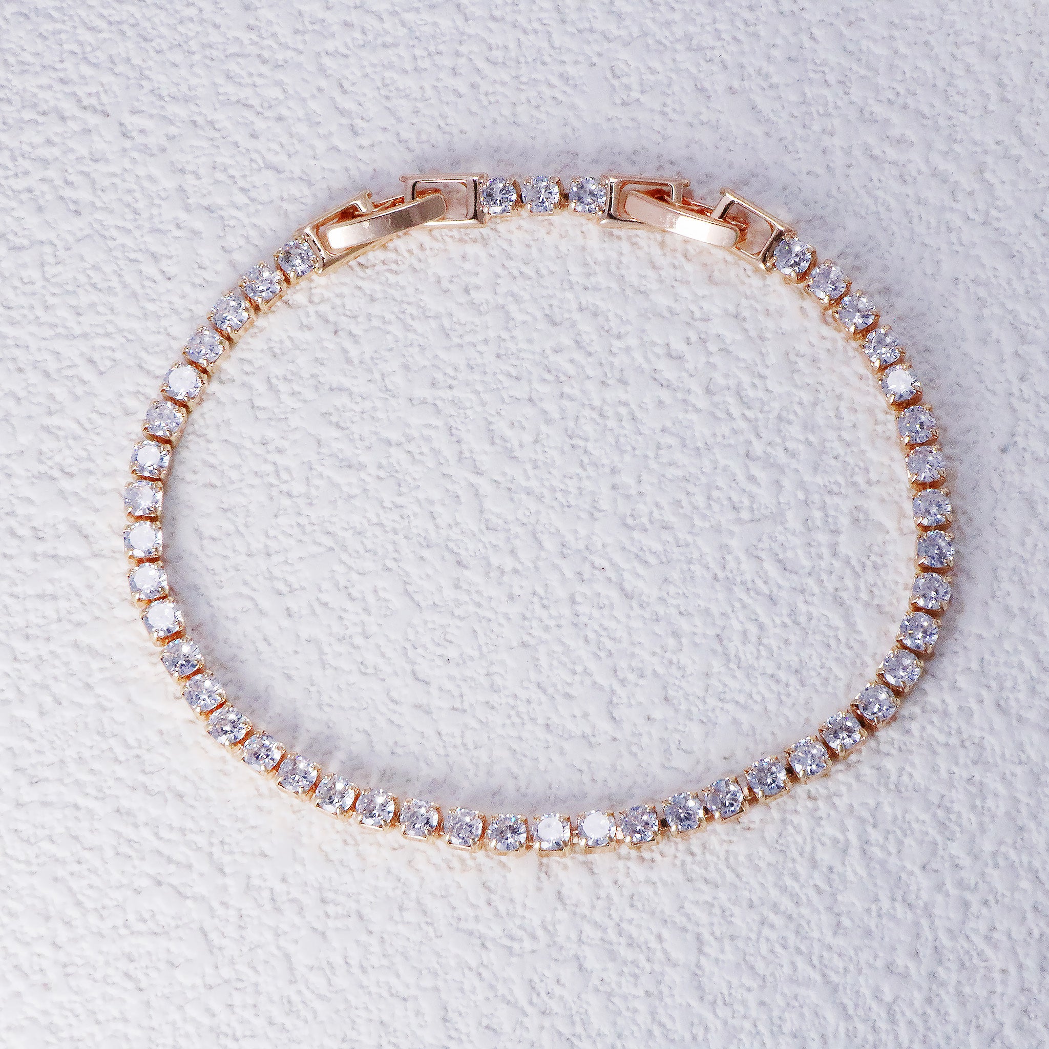 Elegant Zircon Tennis Bracelet – Adjustable & Timeless Sparkle-1
