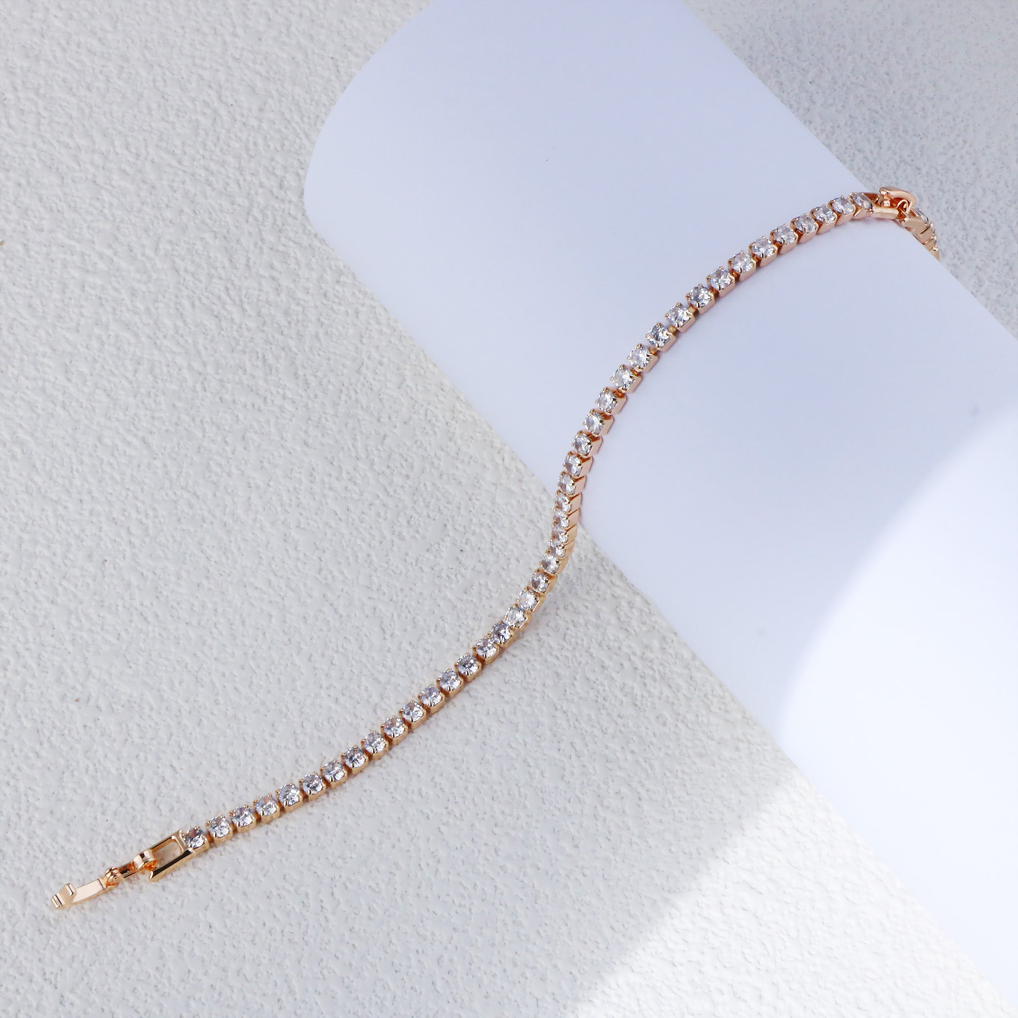 Elegant Zircon Tennis Bracelet – Adjustable & Timeless Sparkle-4