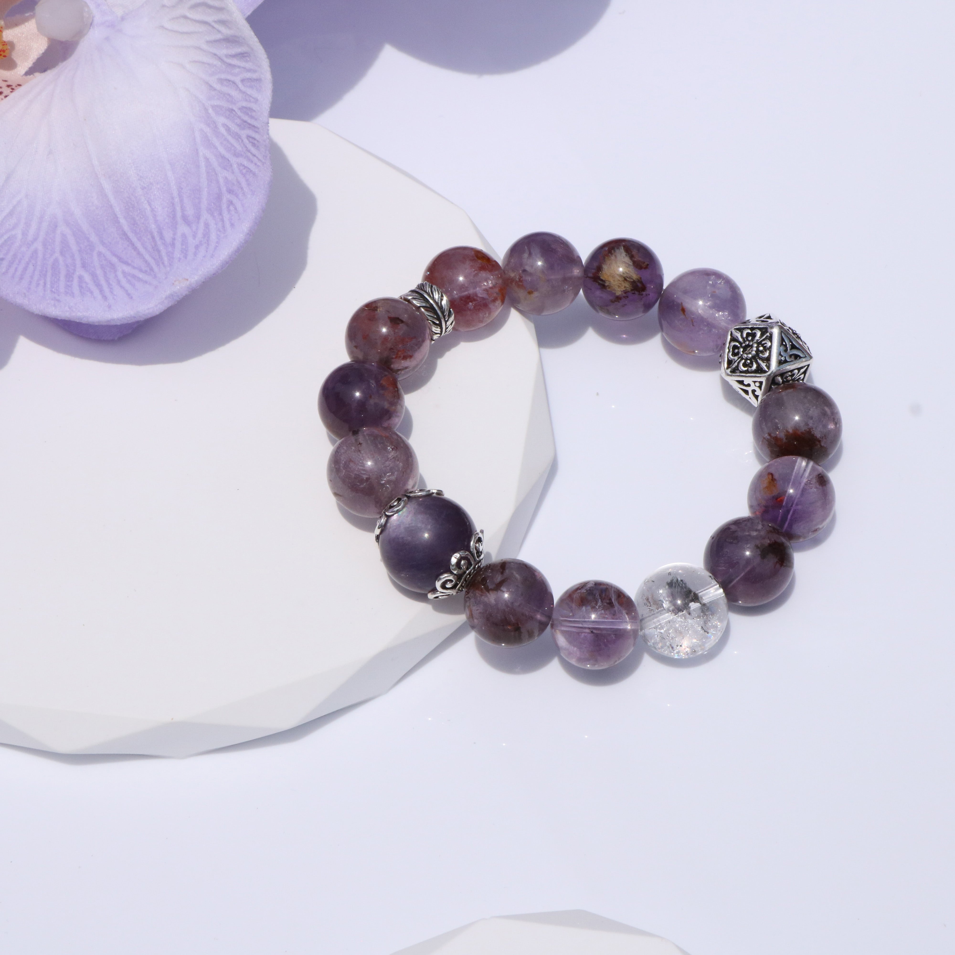 Handcrafted Lepidolite Bracelet for Inner Peace and Chakra Alignment-3